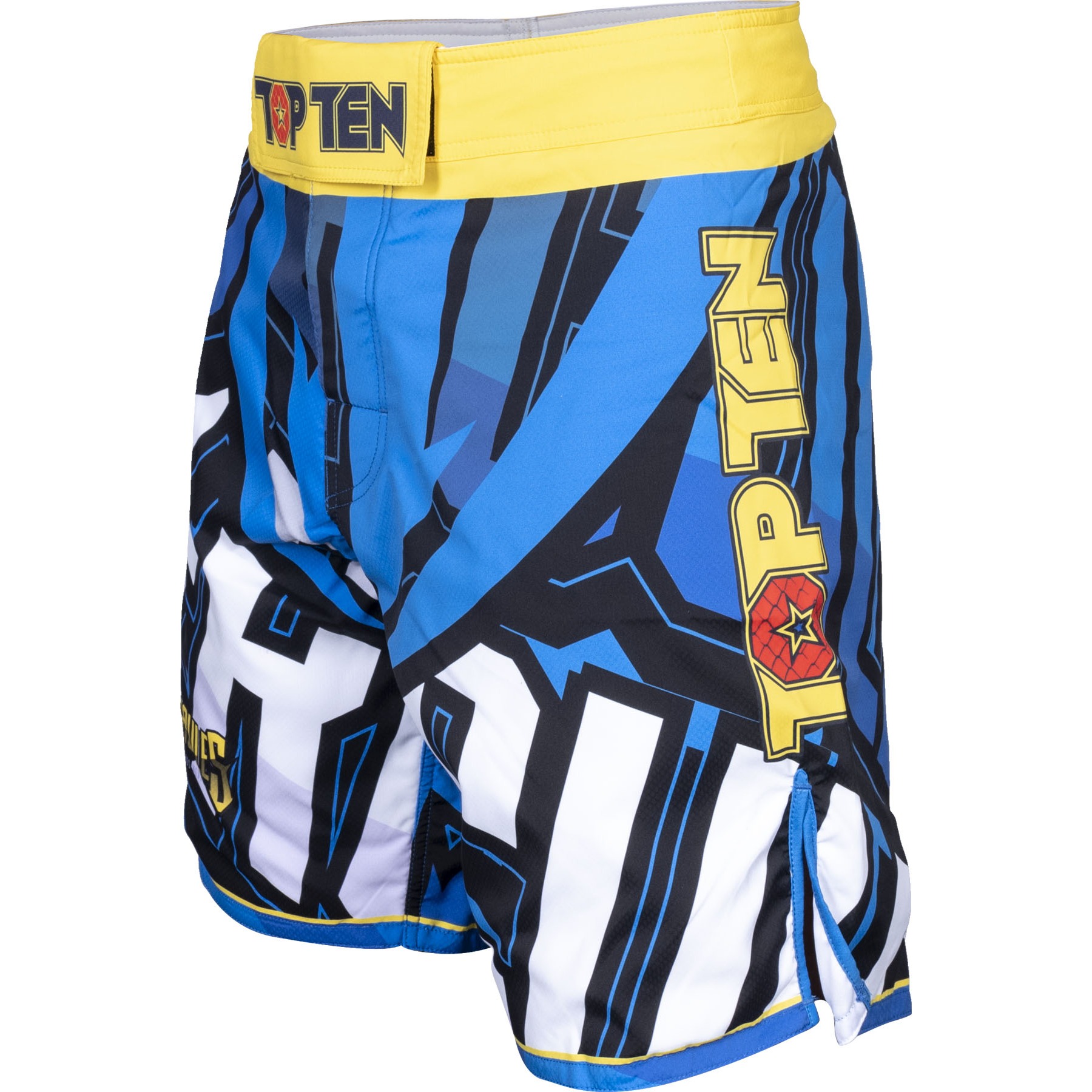 TOP TEN MMA MMA broekje - Hercules - Blauw / Geel TOP TEN MMA MMA broekje - Hercules - Blauw / Geel