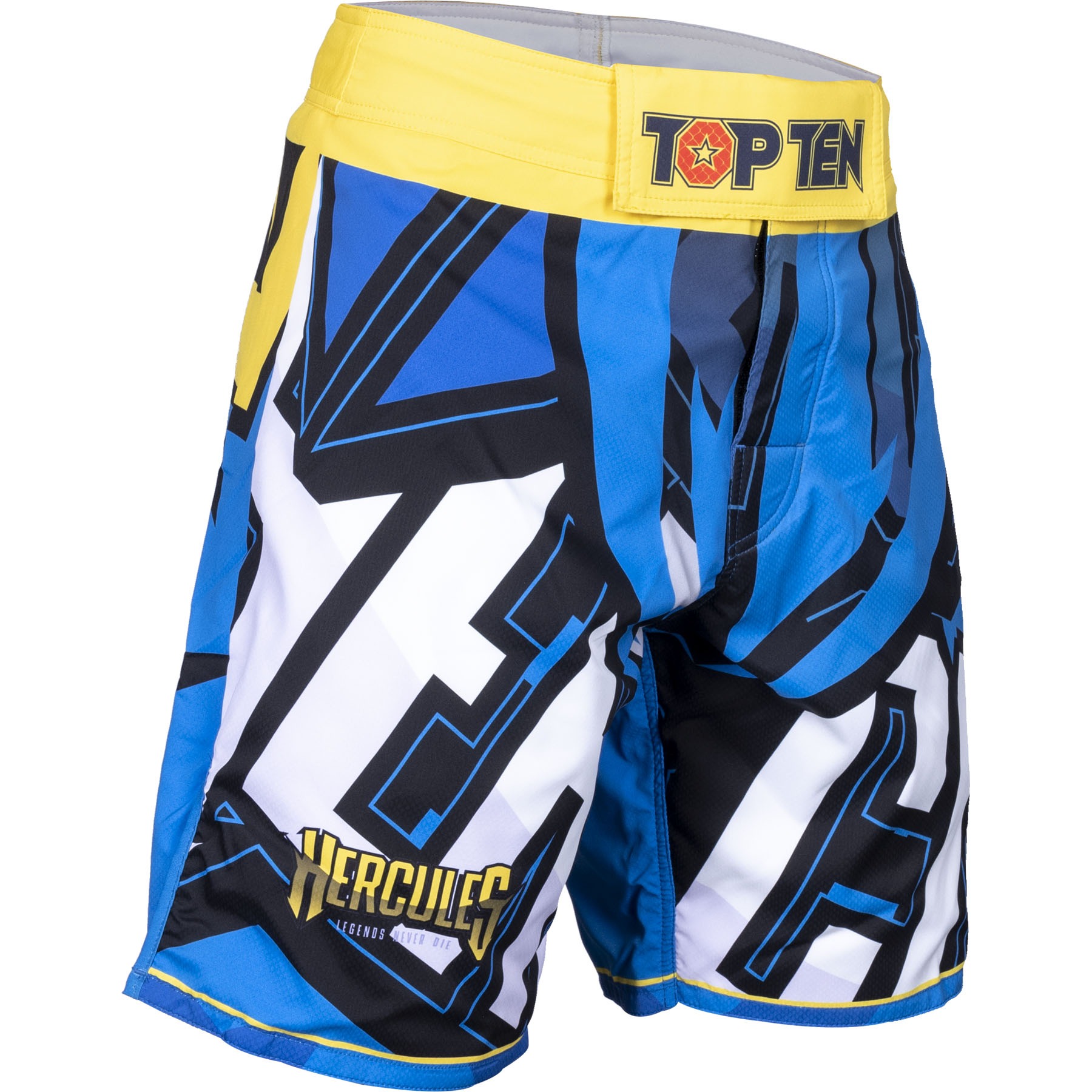 TOP TEN MMA MMA broekje - Hercules - Blauw / Geel TOP TEN MMA MMA broekje - Hercules - Blauw / Geel