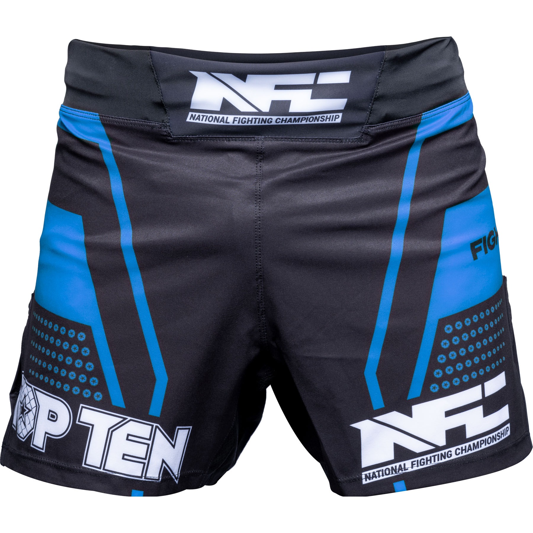 TOP TEN MMA MMA broekje - NFC - Zwart / Blauw TOP TEN MMA MMA broekje - NFC - Zwart / Blauw