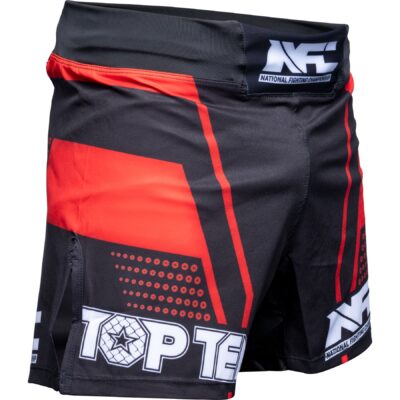 TOP TEN MMA MMA broekje - NFC - Zwart / Rood