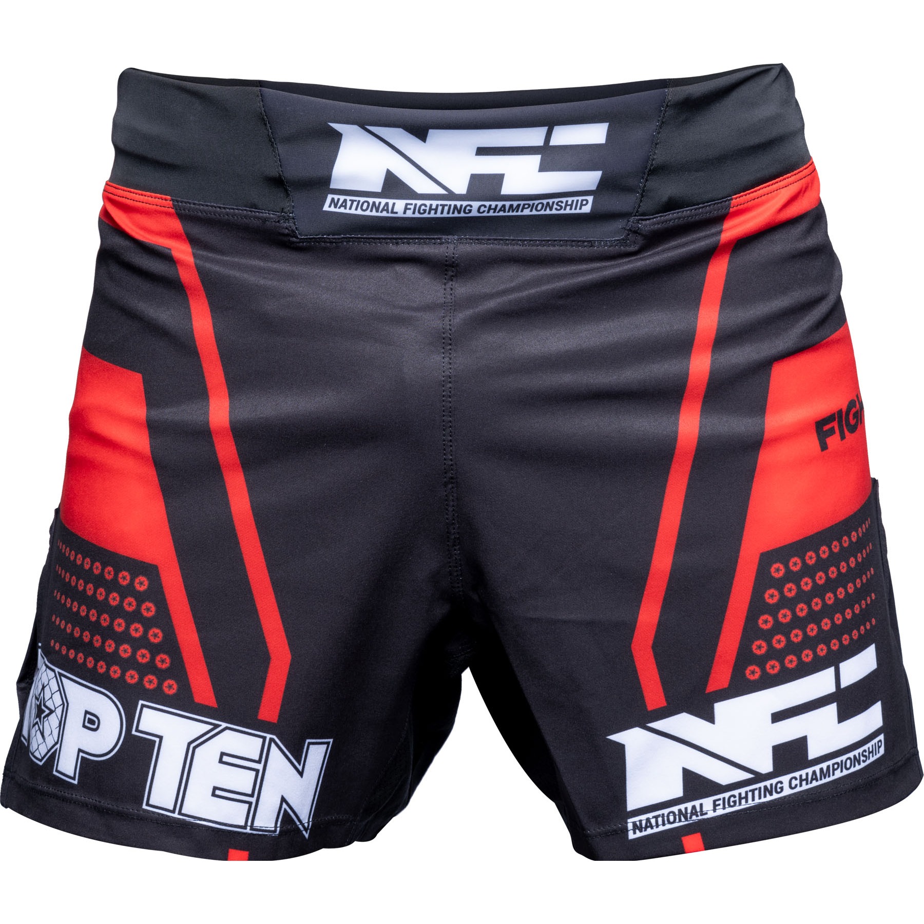 TOP TEN MMA MMA broekje - NFC - Zwart / Rood TOP TEN MMA MMA broekje - NFC - Zwart / Rood