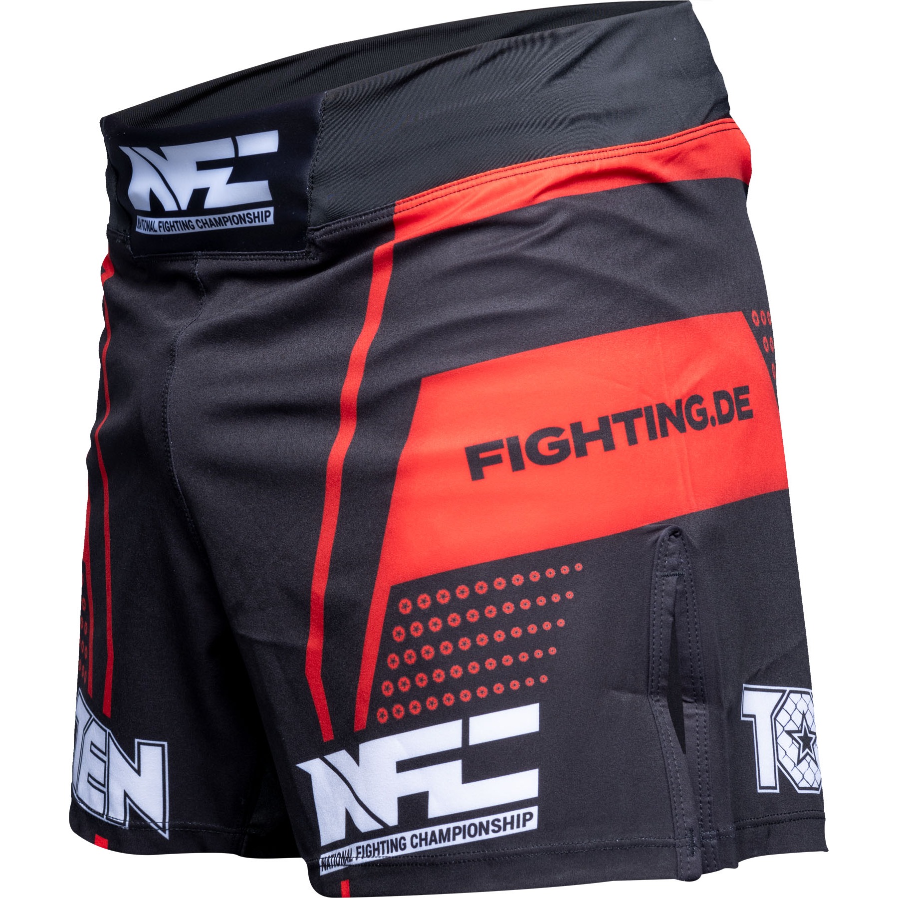 TOP TEN MMA MMA broekje - NFC - Zwart / Rood TOP TEN MMA MMA broekje - NFC - Zwart / Rood