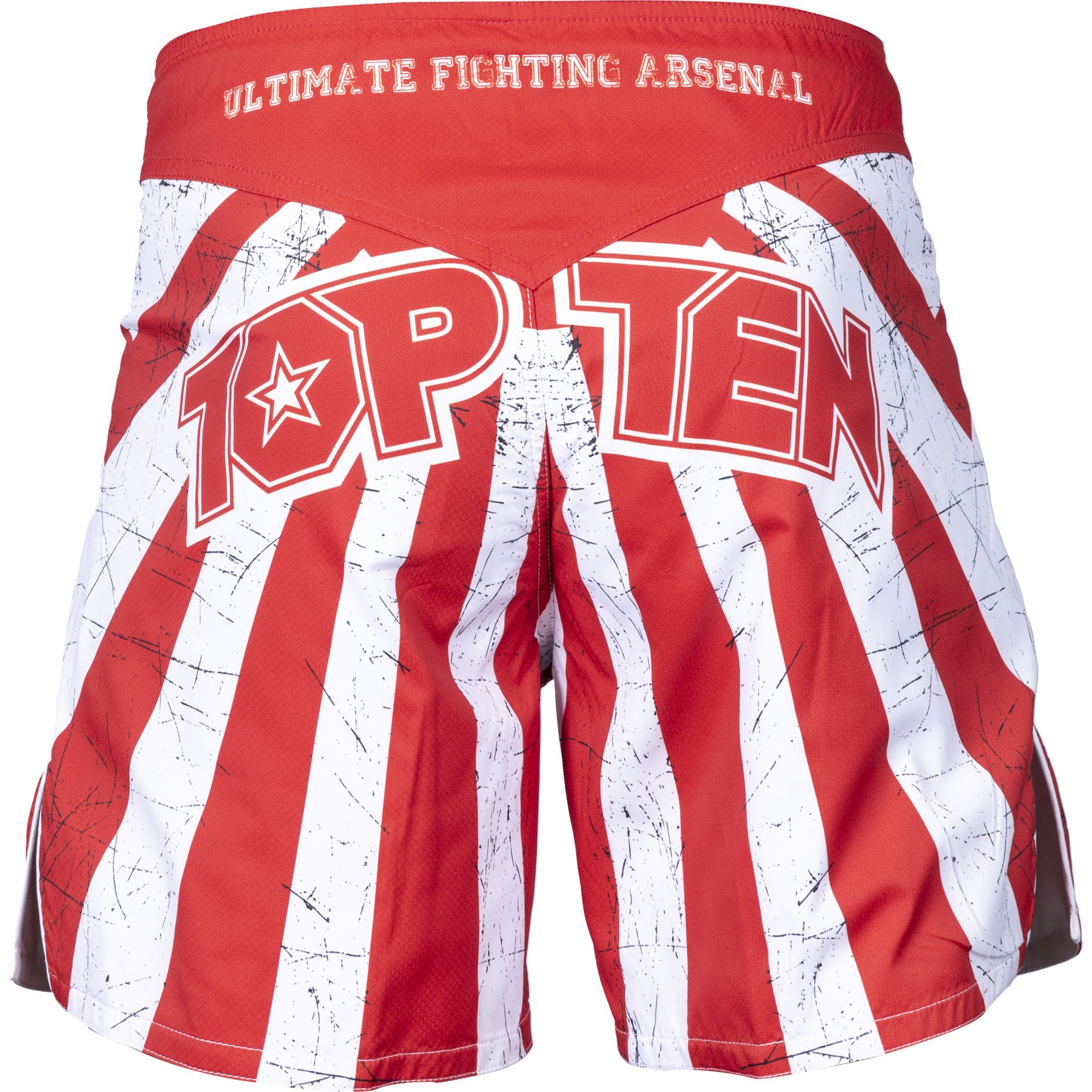 TOP TEN MMA MMA broekje - Samurai - Wit / Rood TOP TEN MMA MMA broekje - Samurai - Wit / Rood