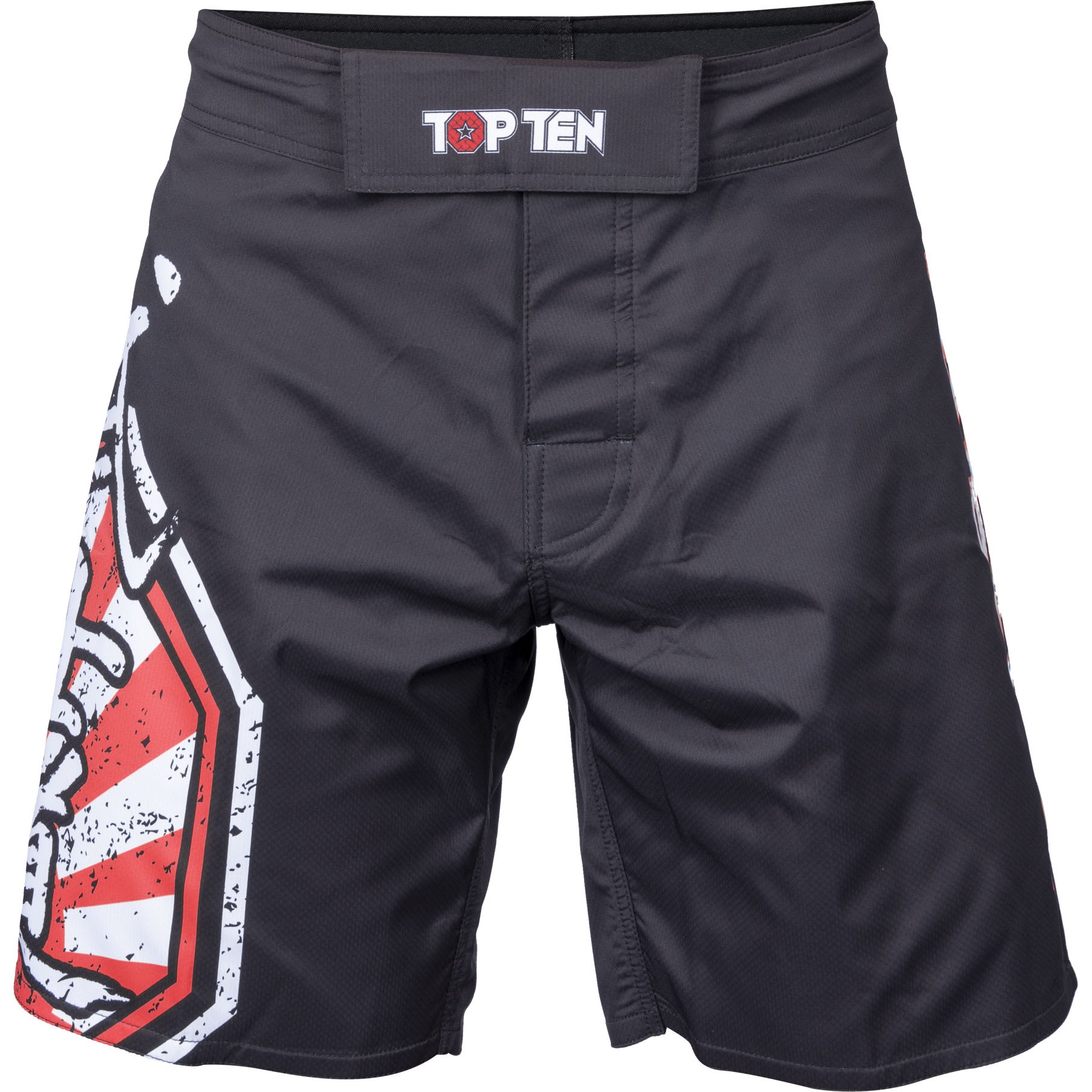 TOP TEN MMA MMA broekje - Sunrise - Zwart / Rood TOP TEN MMA MMA broekje - Sunrise - Zwart / Rood