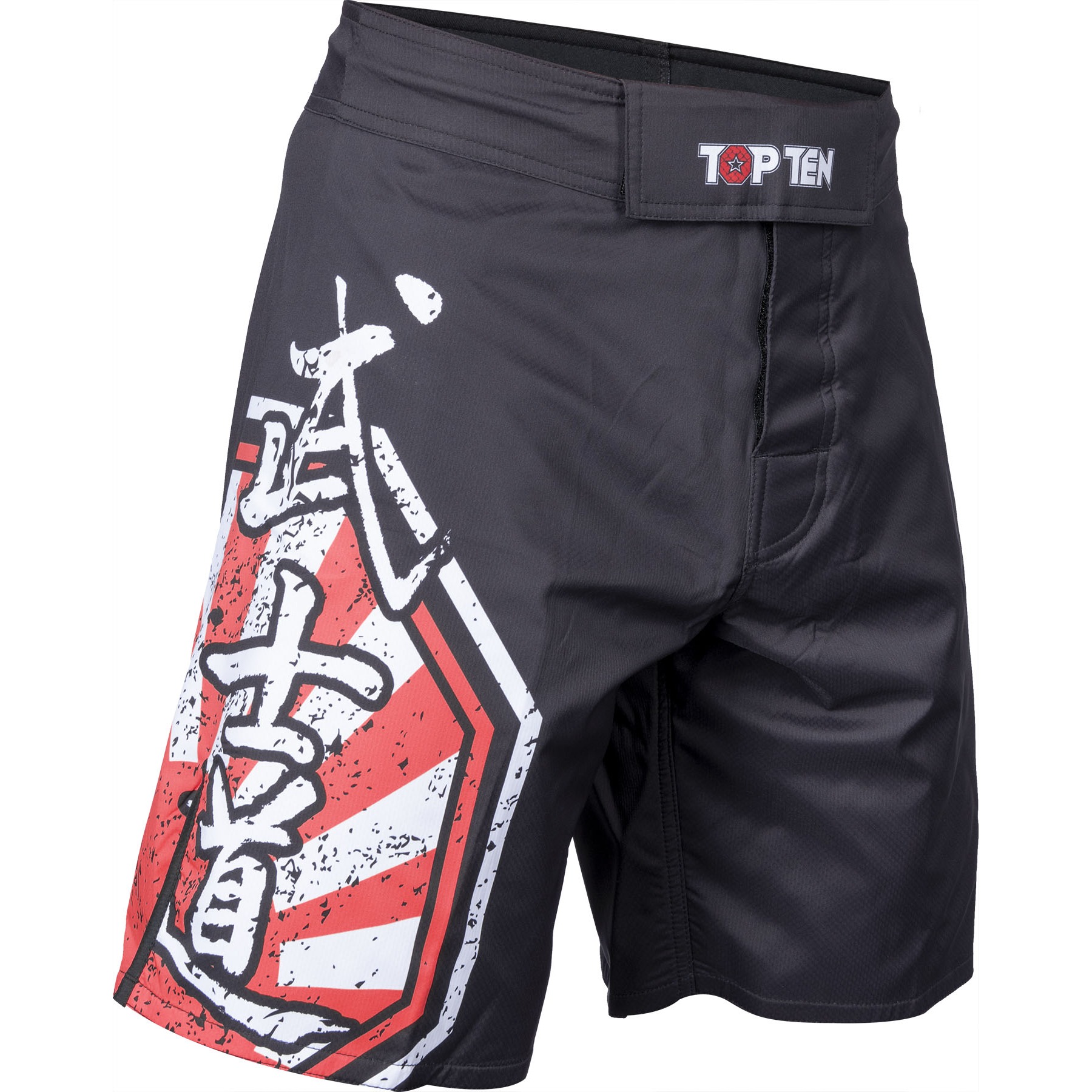 TOP TEN MMA MMA broekje - Sunrise - Zwart / Rood TOP TEN MMA MMA broekje - Sunrise - Zwart / Rood