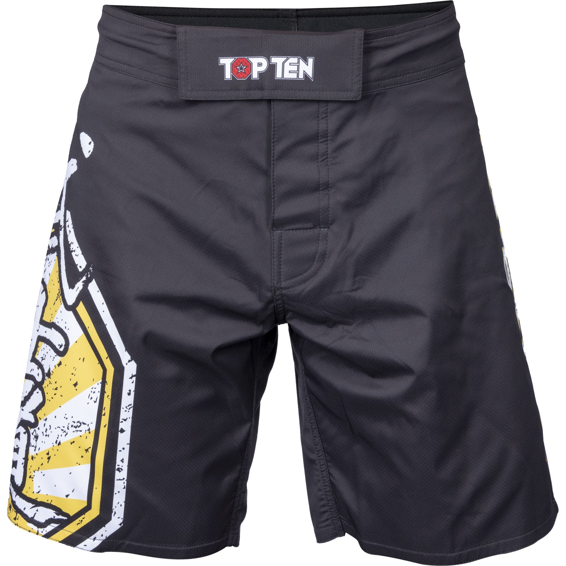 TOP TEN MMA MMA broekjes - Sunrise - Zwart / Geel TOP TEN MMA MMA broekjes - Sunrise - Zwart / Geel