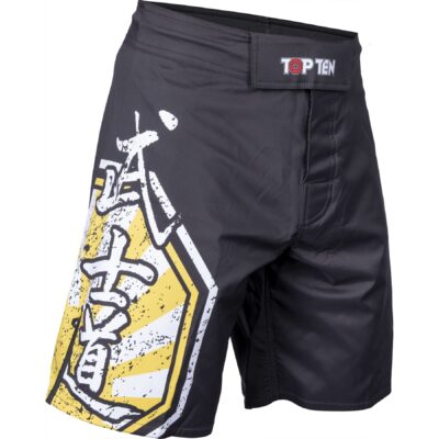 TOP TEN MMA MMA broekjes - Sunrise - Zwart / Geel TOP TEN MMA MMA broekjes - Sunrise - Zwart / Geel