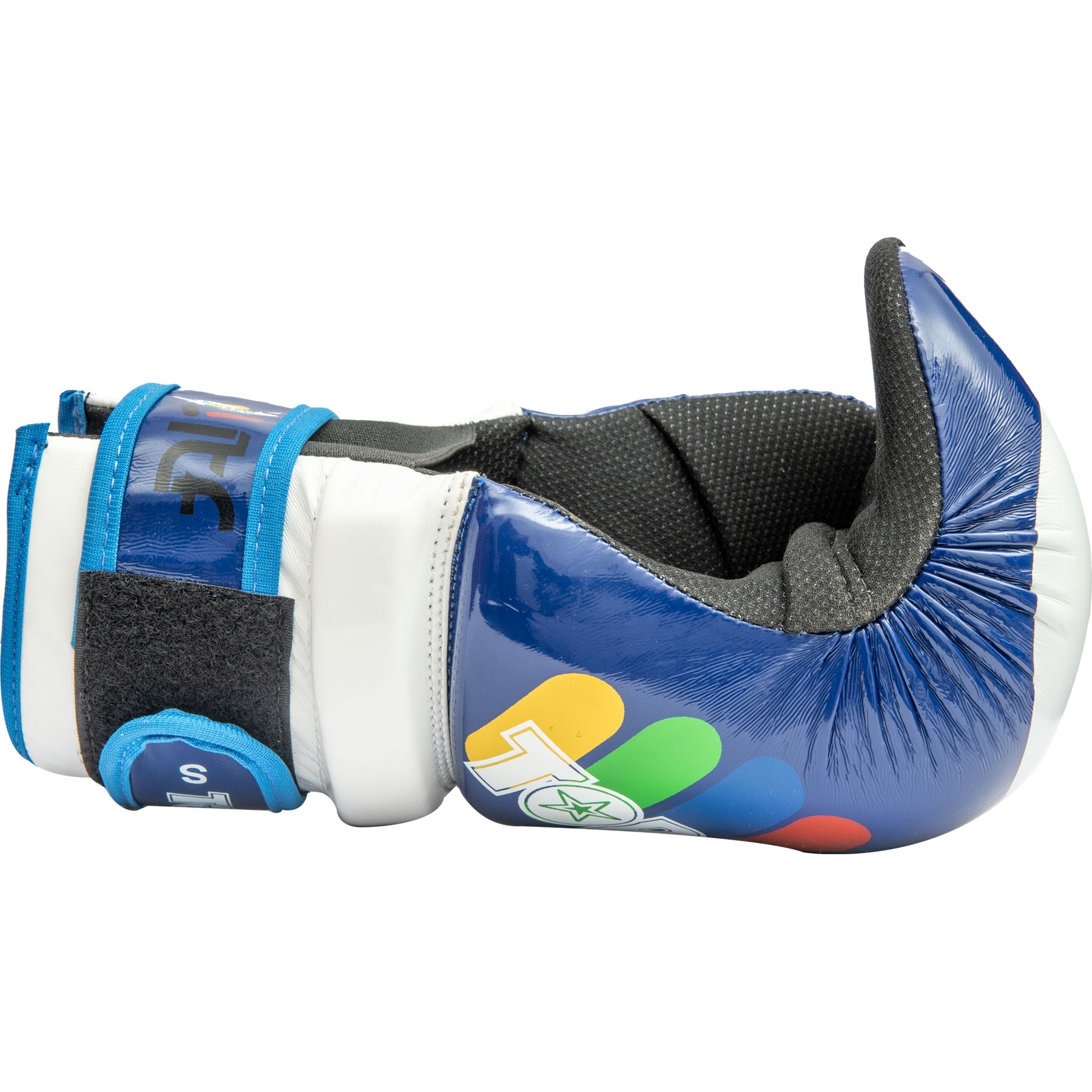 TOP TEN Karate handschoenen - Glossy Block ITF - Blauw TOP TEN Karate handschoenen - Glossy Block ITF - Blauw