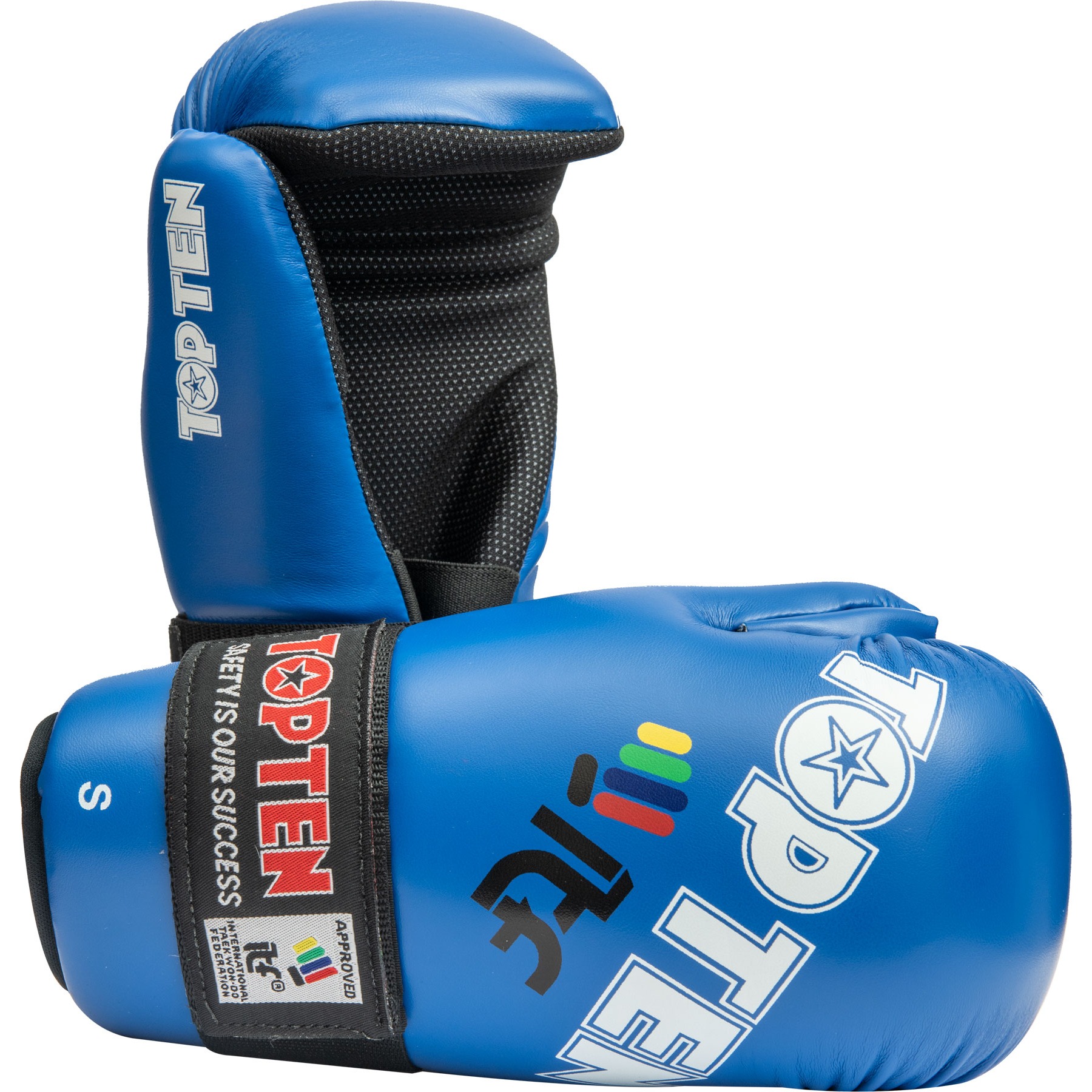 TOP TEN Karate handschoenen - Open Hands ITF - Blauw TOP TEN Karate handschoenen - Open Hands ITF - Blauw