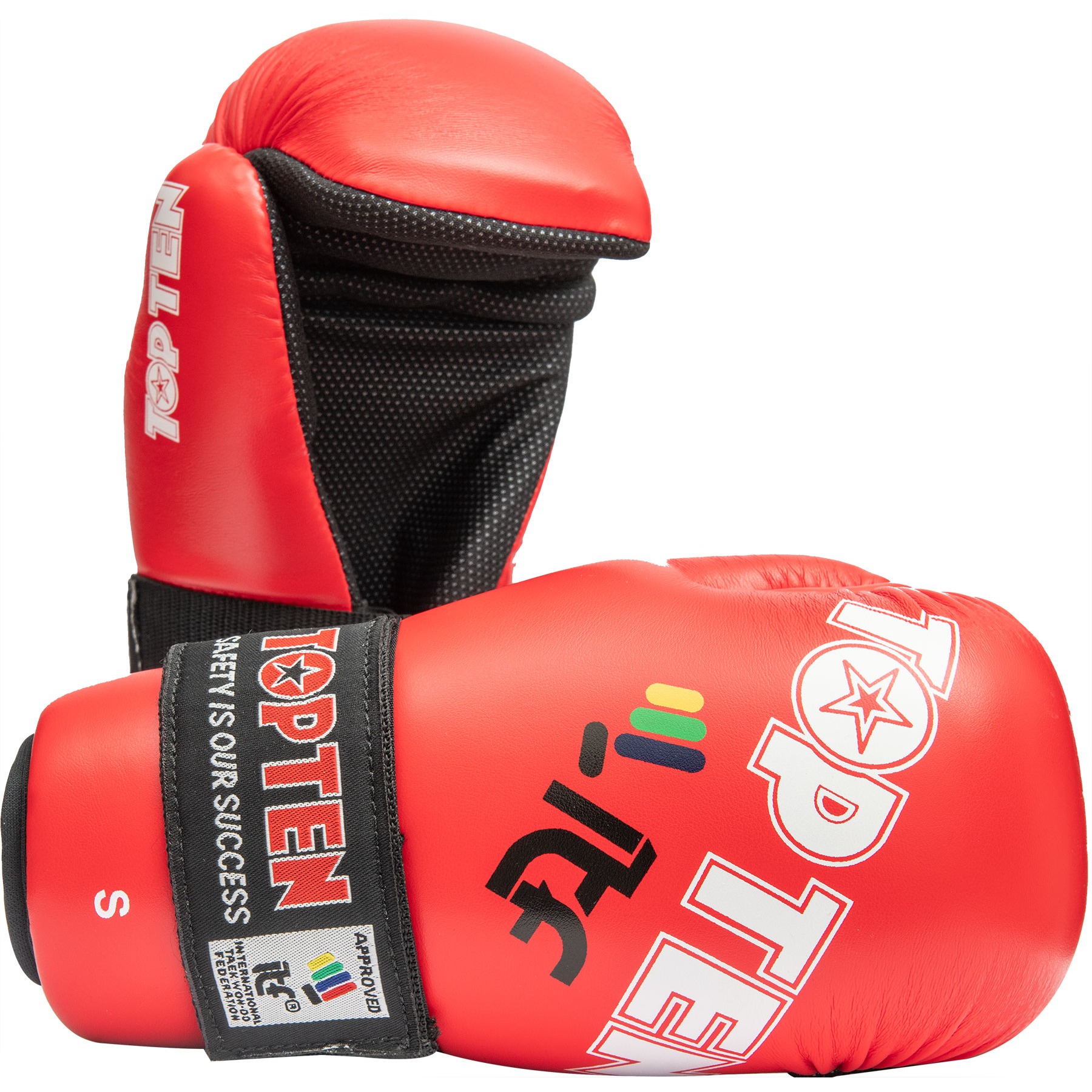 TOP TEN Karate handschoenen - Open Hands ITF - Rood TOP TEN Karate handschoenen - Open Hands ITF - Rood