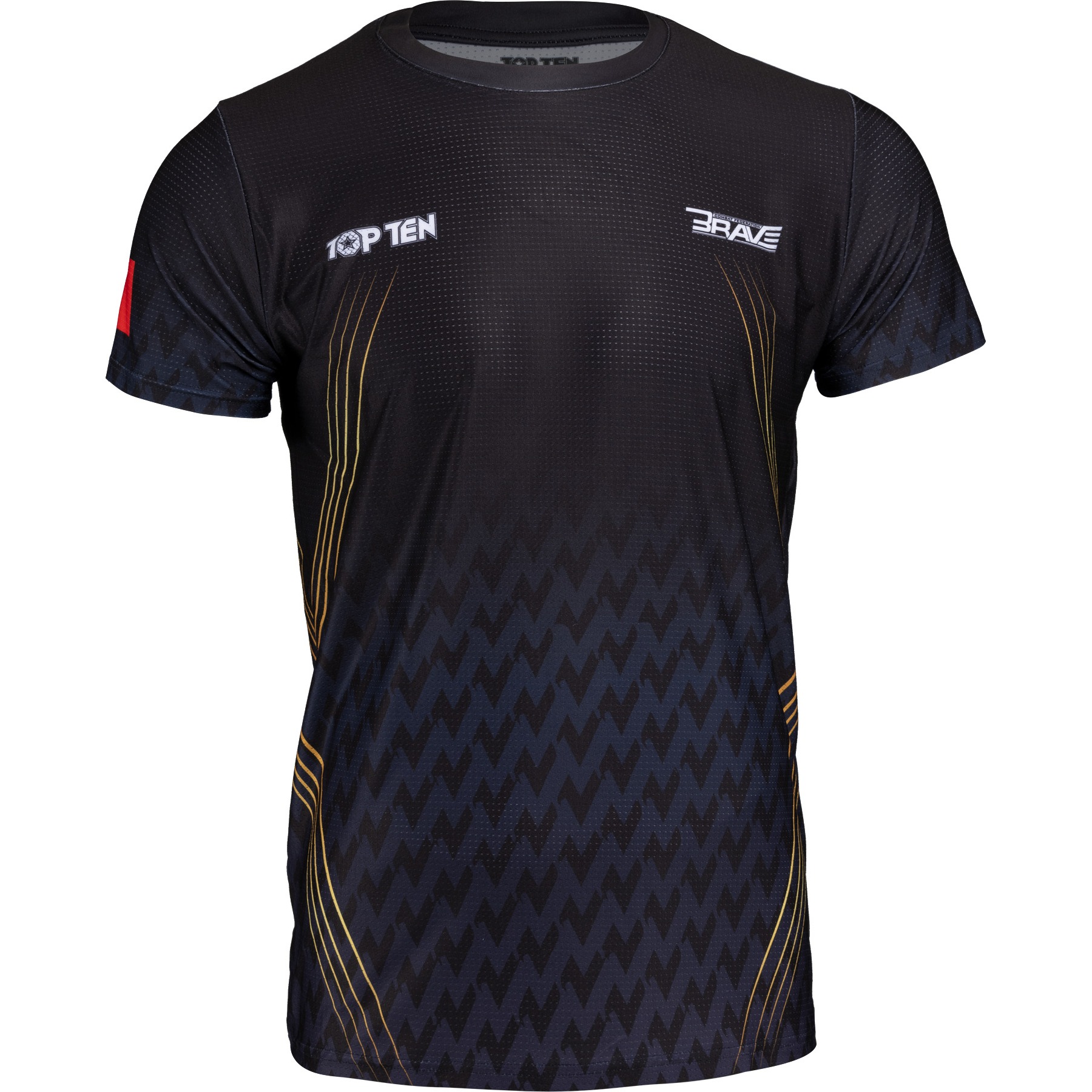 TOP TEN MMA T-shirt - BRAVE Fight Night - Zwart TOP TEN MMA T-shirt - BRAVE Fight Night - Zwart