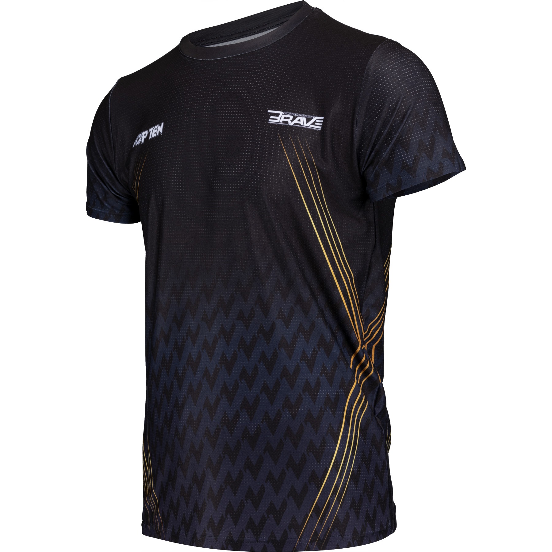 TOP TEN MMA T-shirt - BRAVE Fight Night - Zwart TOP TEN MMA T-shirt - BRAVE Fight Night - Zwart