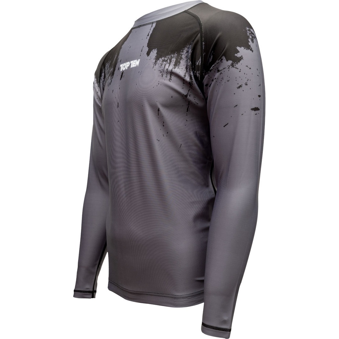 TOP TEN MMA Rashguard - Power Ink - Zwart TOP TEN MMA Rashguard - Power Ink - Zwart