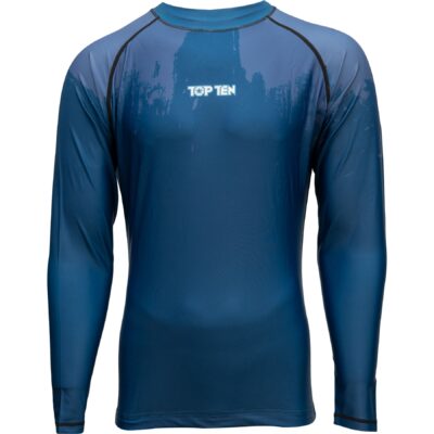TOP TEN MMA Rashguard - Power Ink - Blauw TOP TEN MMA Rashguard - Power Ink - Blauw