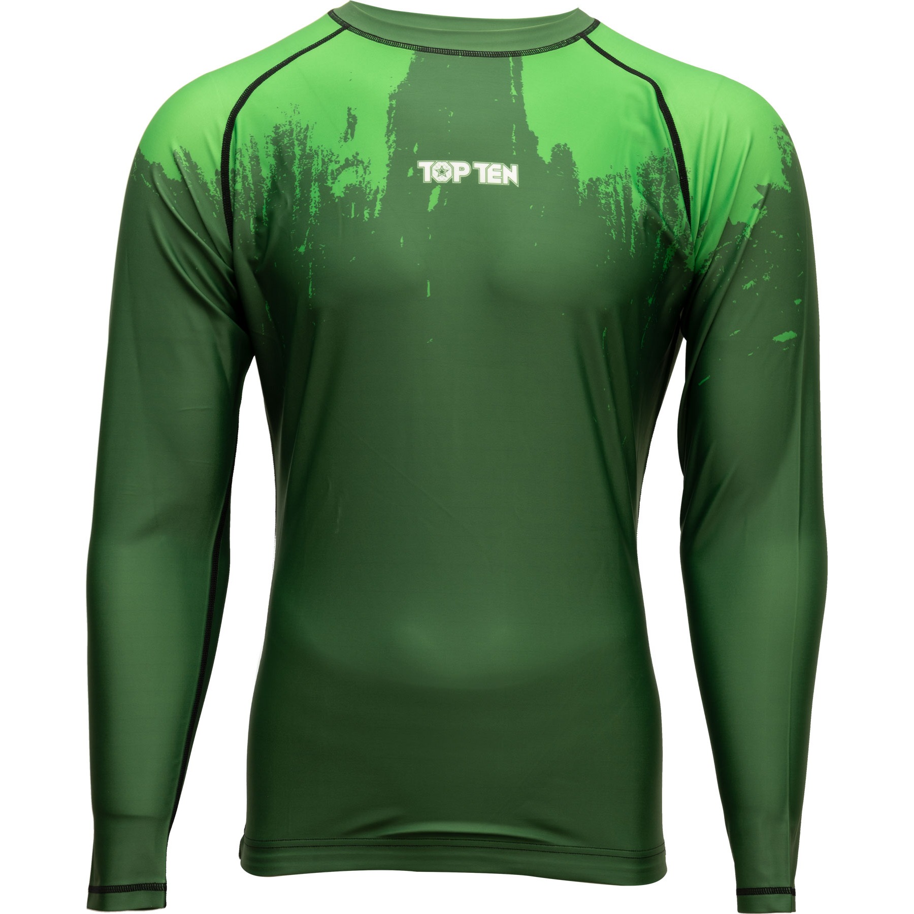 TOP TEN MMA Rashguard - Power Ink - Groen TOP TEN MMA Rashguard - Power Ink - Groen