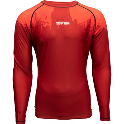 TOP TEN MMA Rashguard - Power Ink - Rood TOP TEN MMA Rashguard - Power Ink - Rood