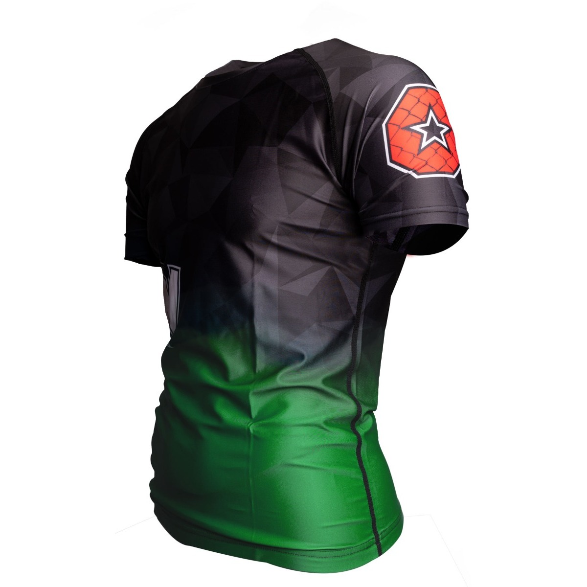 TOP TEN MMA Rashguard - Prism - Groen TOP TEN MMA Rashguard - Prism - Groen
