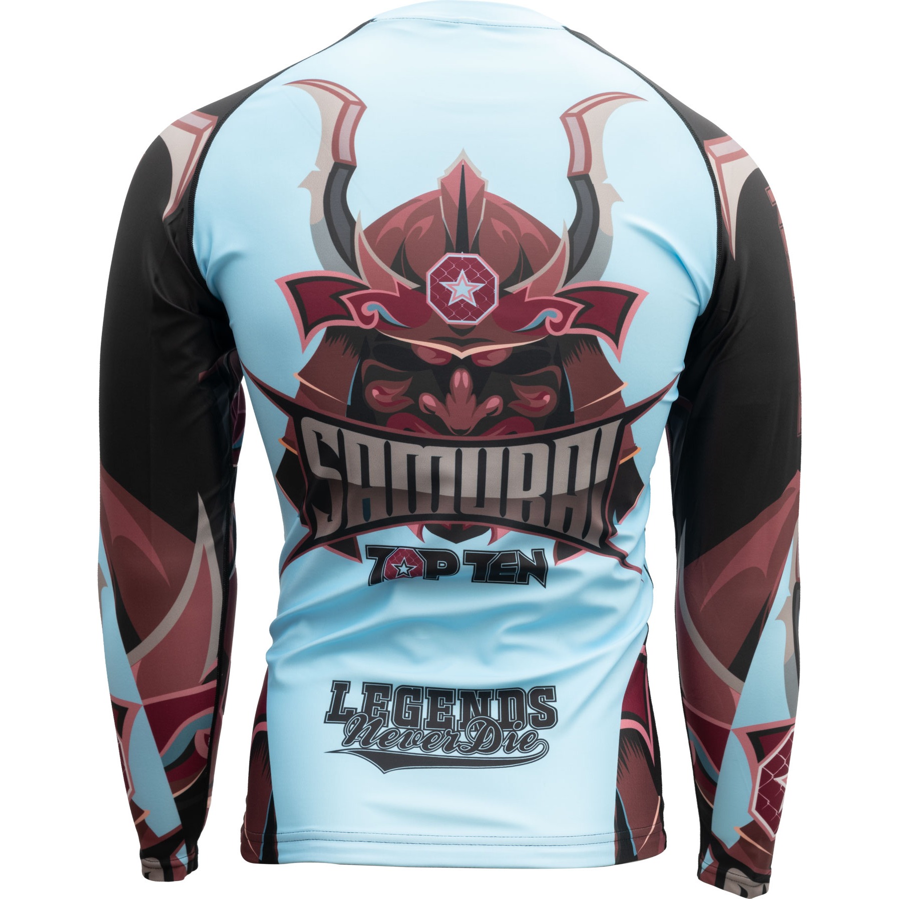 TOP TEN MMA T-shirt - Samurai - Blauw / Zwart TOP TEN MMA T-shirt - Samurai - Blauw / Zwart