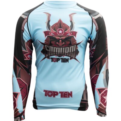 TOP TEN MMA T-shirt - Samurai - Blauw / Zwart