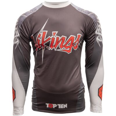 TOP TEN MMA Rashguard - Vikings - Zwart TOP TEN MMA Rashguard - Vikings - Zwart