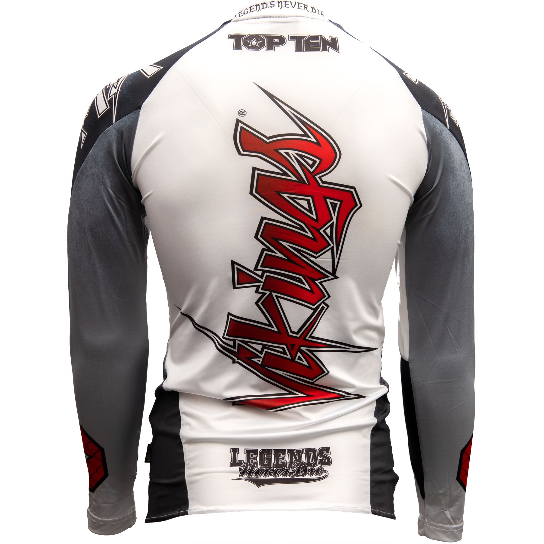 TOP TEN MMA Rashguard - Vikings - Wit TOP TEN MMA Rashguard - Vikings - Wit