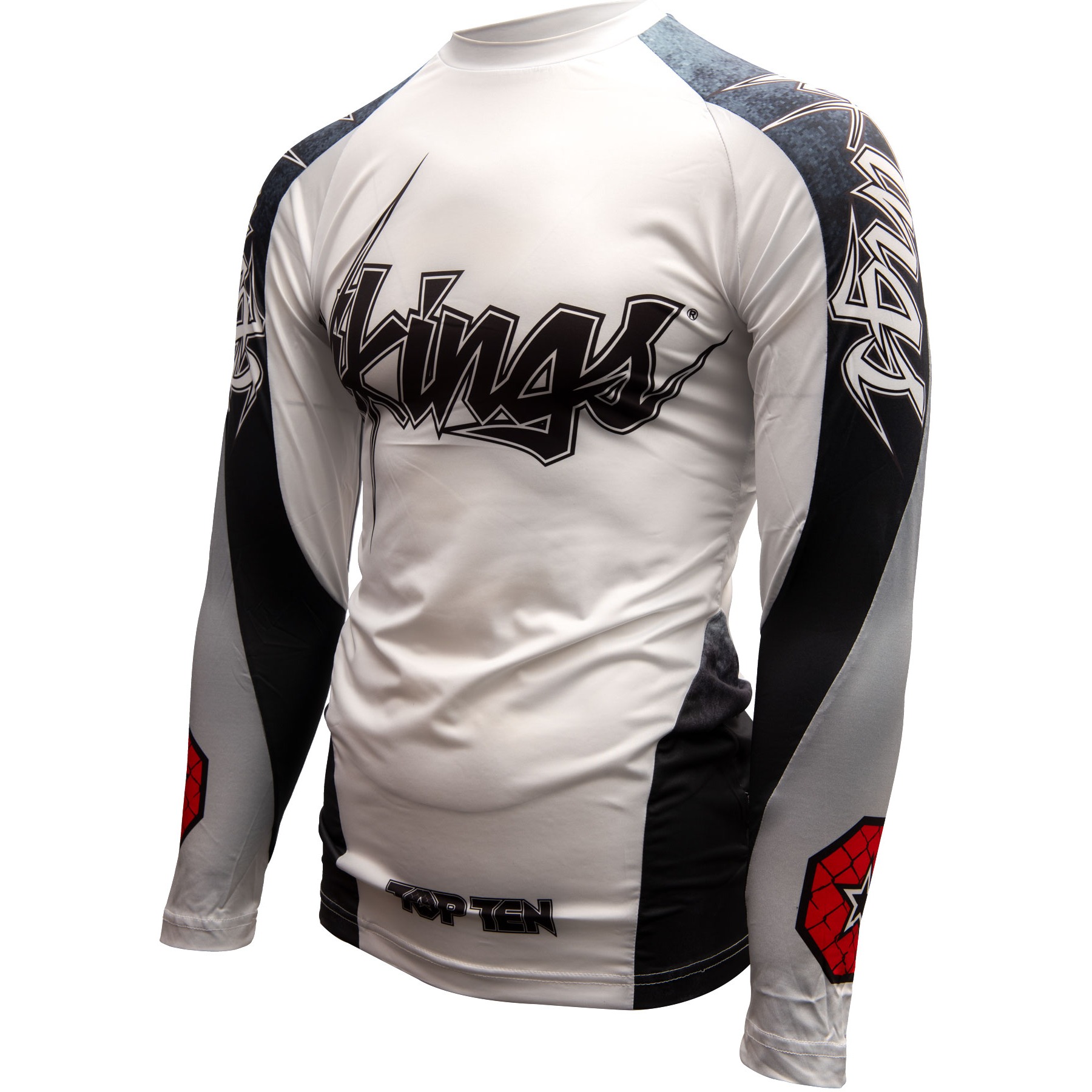 TOP TEN MMA Rashguard - Vikings - Wit TOP TEN MMA Rashguard - Vikings - Wit