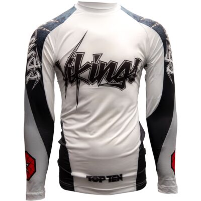 TOP TEN MMA Rashguard - Vikings - Wit TOP TEN MMA Rashguard - Vikings - Wit