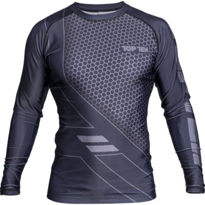 TOP TEN MMA Rashguard - COMBat - Zwart