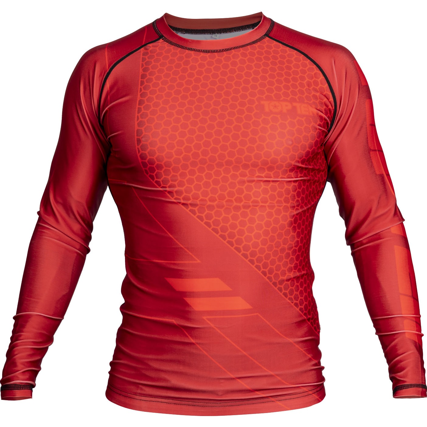 TOP TEN MMA Rashguard - COMBat - Rood TOP TEN MMA Rashguard - COMBat - Rood