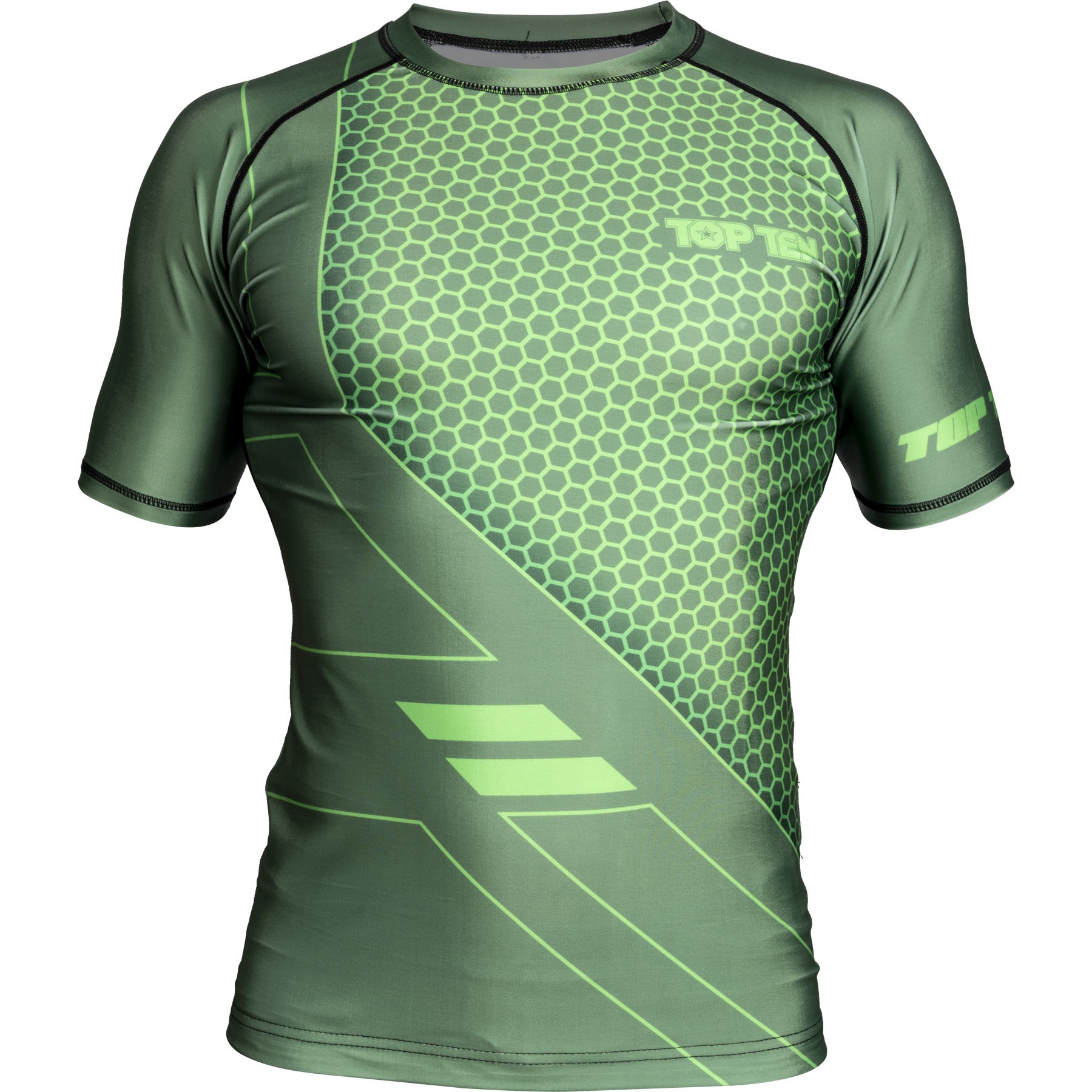 TOP TEN MMA T-shirt - COMBat - Groen