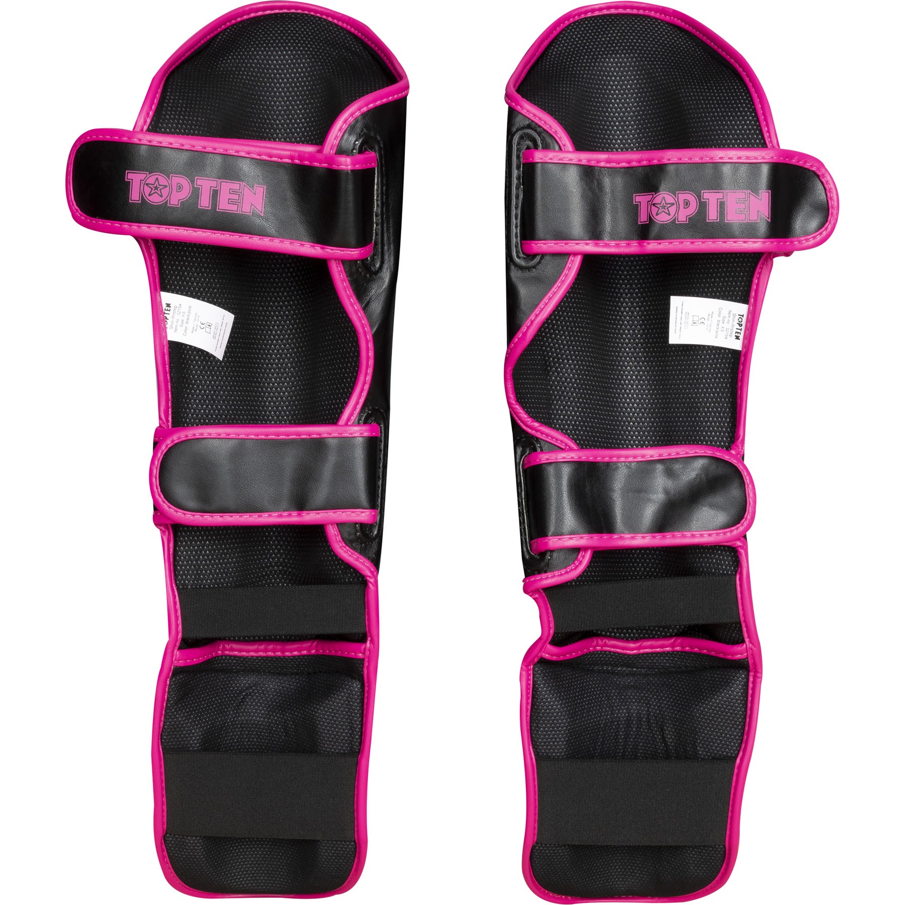 TOP TEN Scheen- en wreefbeschermer - Star Light - Zwart / Roze TOP TEN Scheen- en wreefbeschermer - Star Light - Zwart / Roze