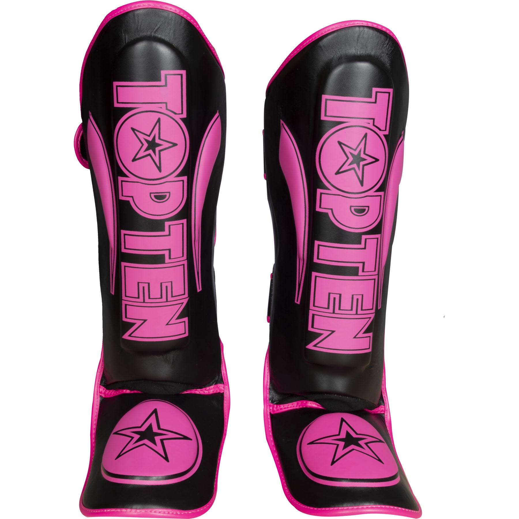 TOP TEN Scheen- en wreefbeschermer - Star Light - Zwart / Roze TOP TEN Scheen- en wreefbeschermer - Star Light - Zwart / Roze