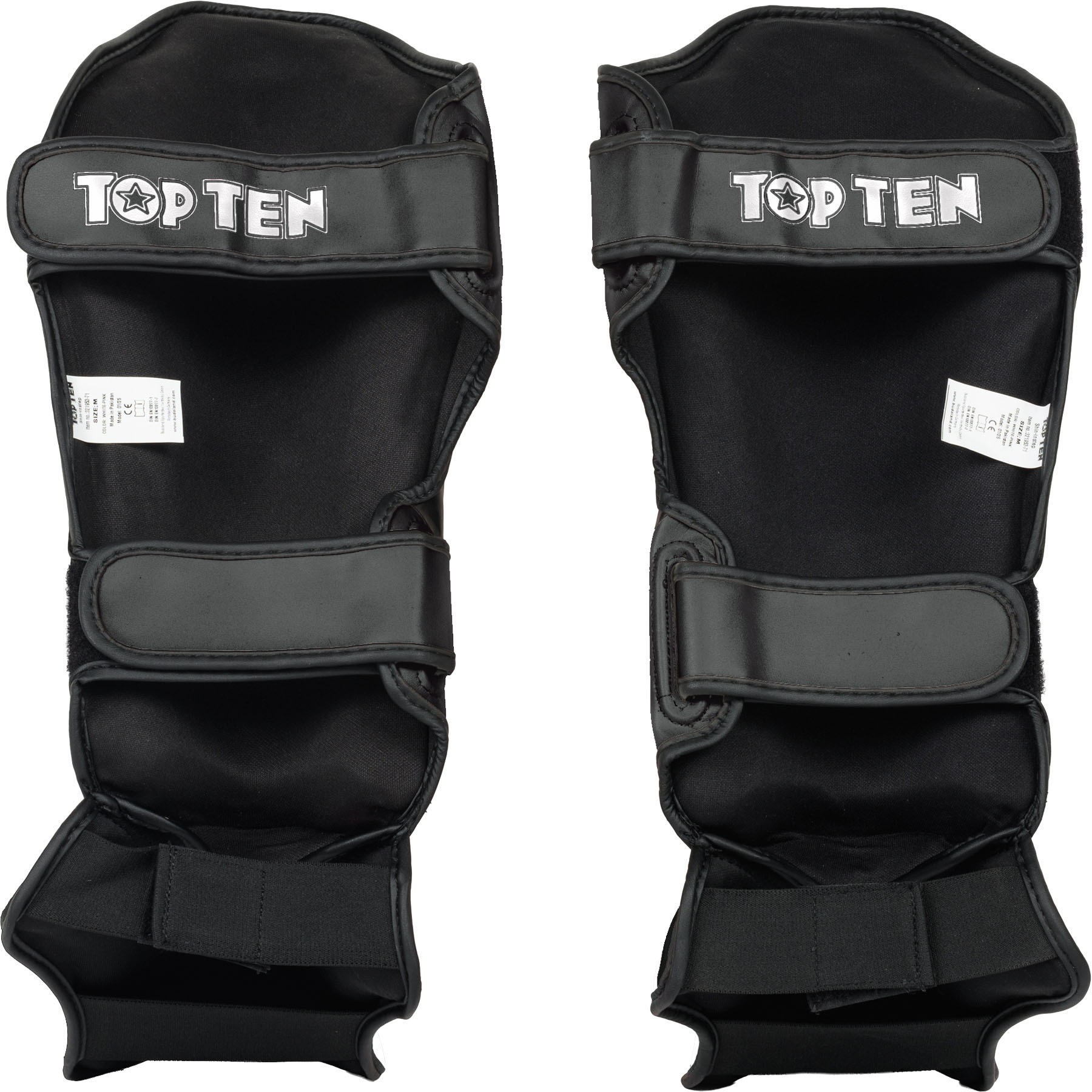 TOP TEN Scheen- en wreefbeschermer - Urban Arts - Zwart / Rood TOP TEN Scheen- en wreefbeschermer - Urban Arts - Zwart / Rood