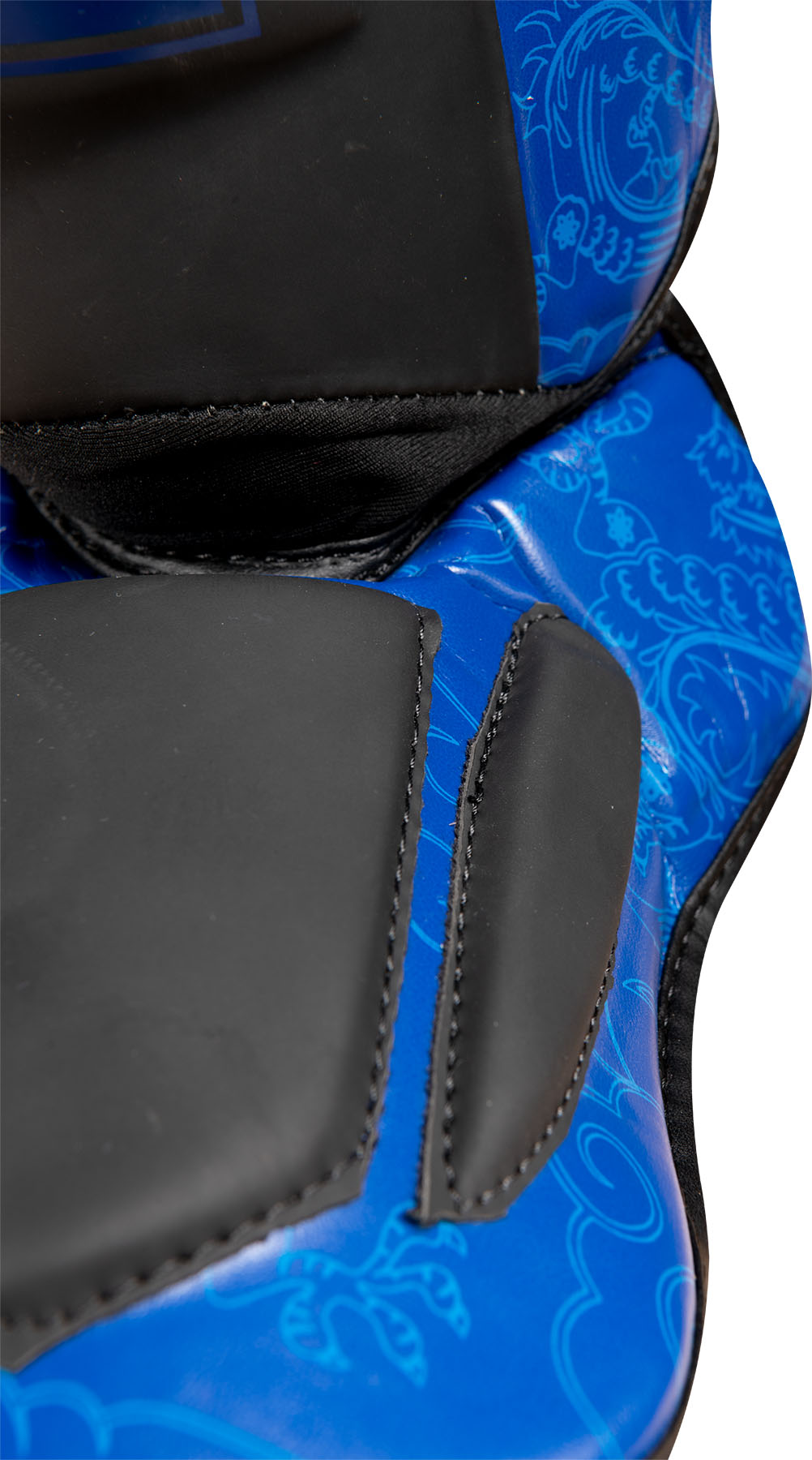 TOP TEN Scheen- en wreefbeschermer - Dragon - Zwart / Blauw TOP TEN Scheen- en wreefbeschermer - Dragon - Zwart / Blauw