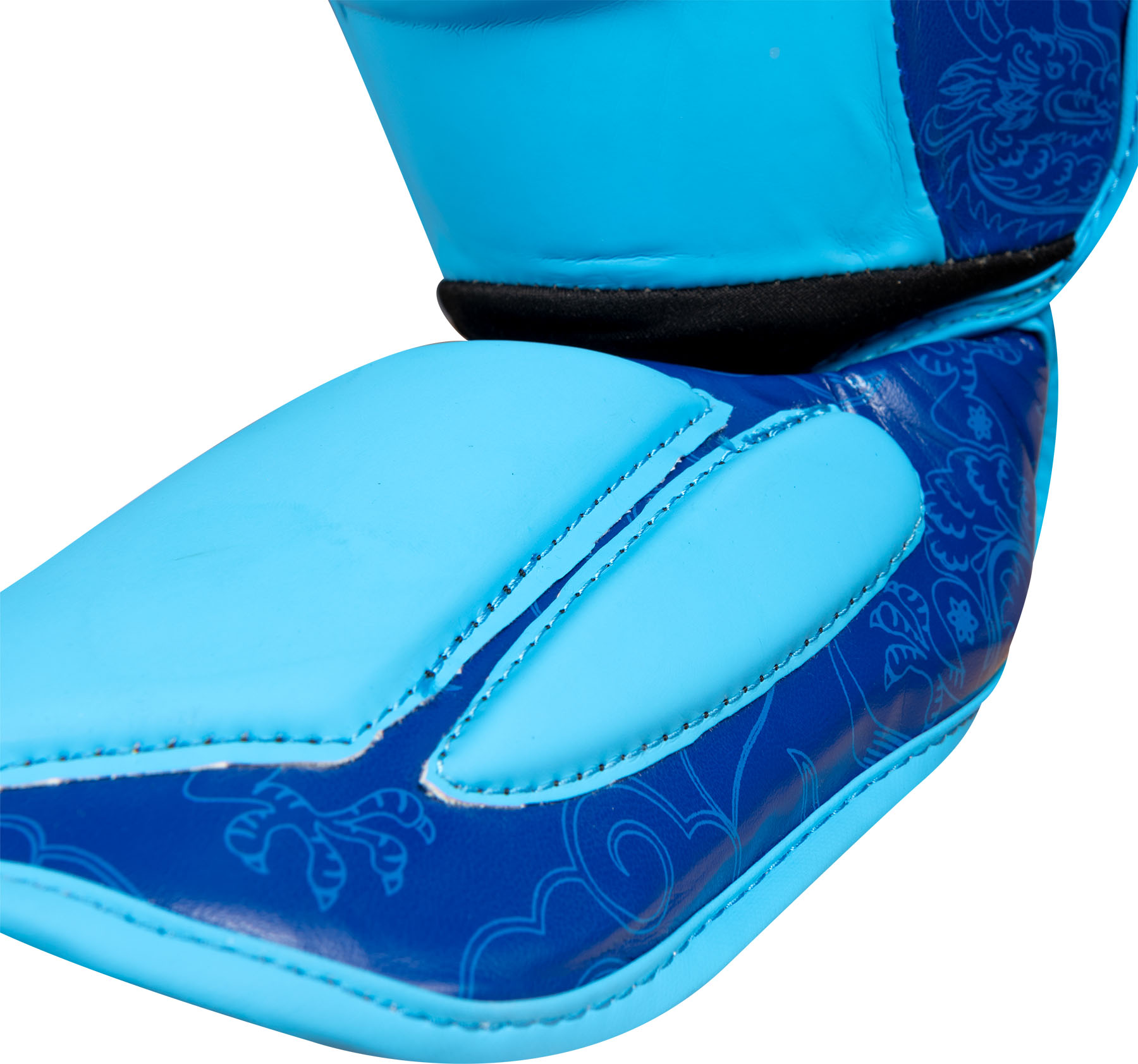 TOP TEN Scheen- en wreefbeschermer - Dragon - Blauw TOP TEN Scheen- en wreefbeschermer - Dragon - Blauw