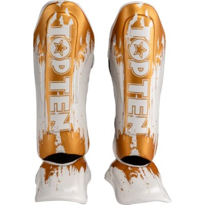 TOP TEN Scheen- en wreefbeschermer - Power Ink - Wit / Goud TOP TEN Scheen- en wreefbeschermer - Power Ink - Wit / Goud