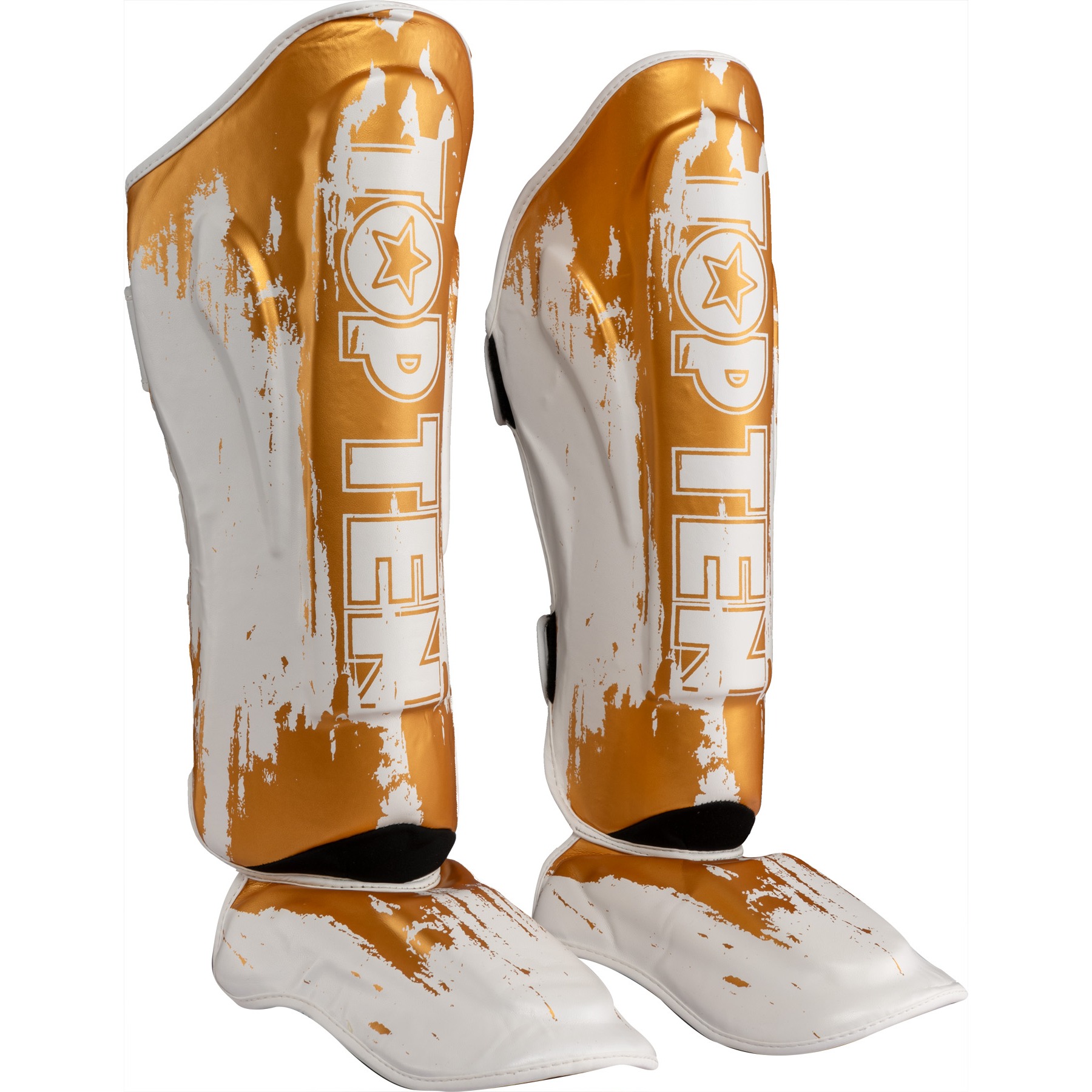 TOP TEN Scheen- en wreefbeschermer - Power Ink - Wit / Goud TOP TEN Scheen- en wreefbeschermer - Power Ink - Wit / Goud