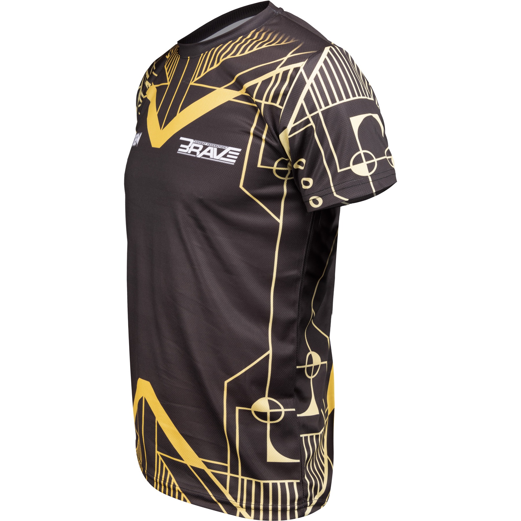 TOP TEN MMA T-shirt - BRAVE - Zwart / Goud TOP TEN MMA T-shirt - BRAVE - Zwart / Goud