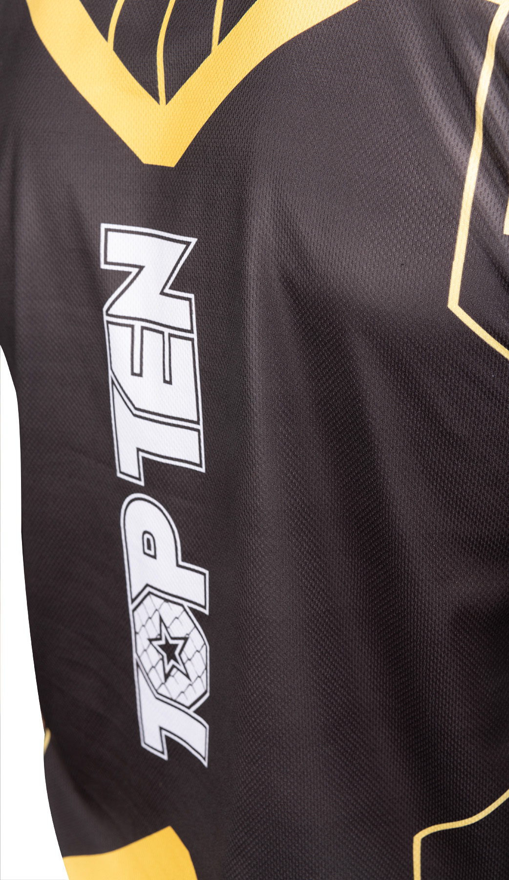 TOP TEN MMA T-shirt - BRAVE - Zwart / Goud TOP TEN MMA T-shirt - BRAVE - Zwart / Goud