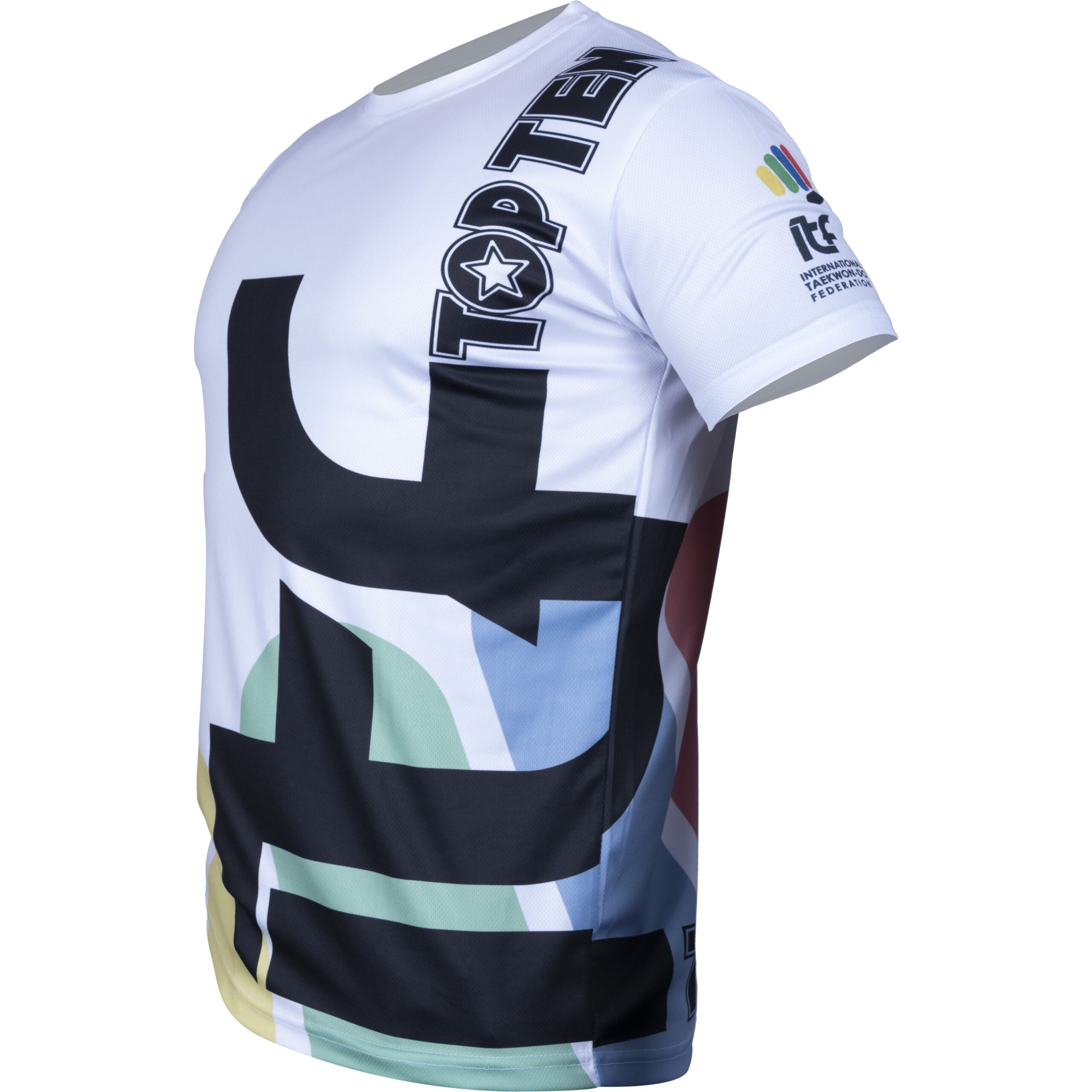 TOP TEN T-shirt - ITF Hyper - Wit TOP TEN T-shirt - ITF Hyper - Wit
