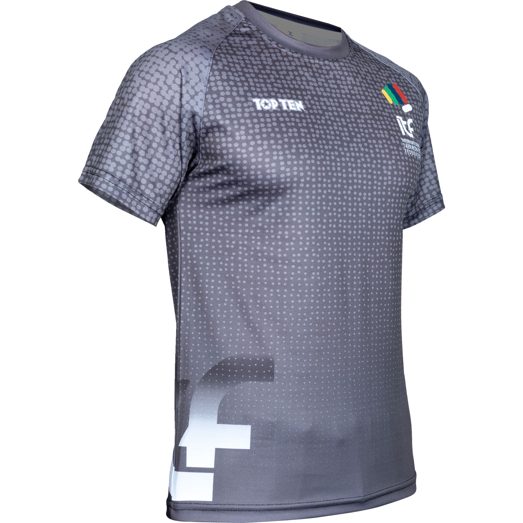 TOP TEN T-shirt - ITF Spot - Zwart TOP TEN T-shirt - ITF Spot - Zwart
