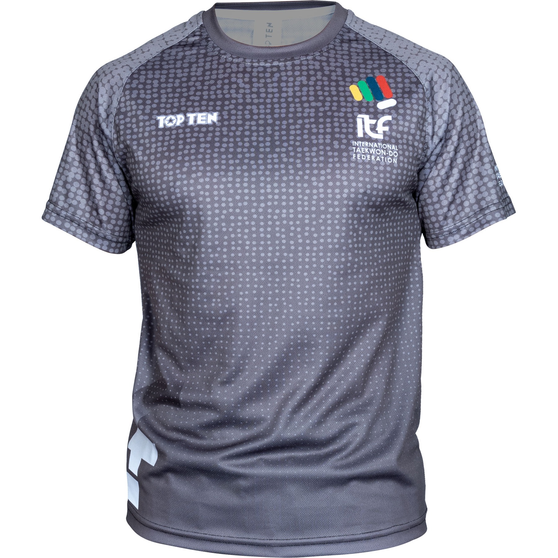 TOP TEN T-shirt - ITF Spot - Zwart TOP TEN T-shirt - ITF Spot - Zwart