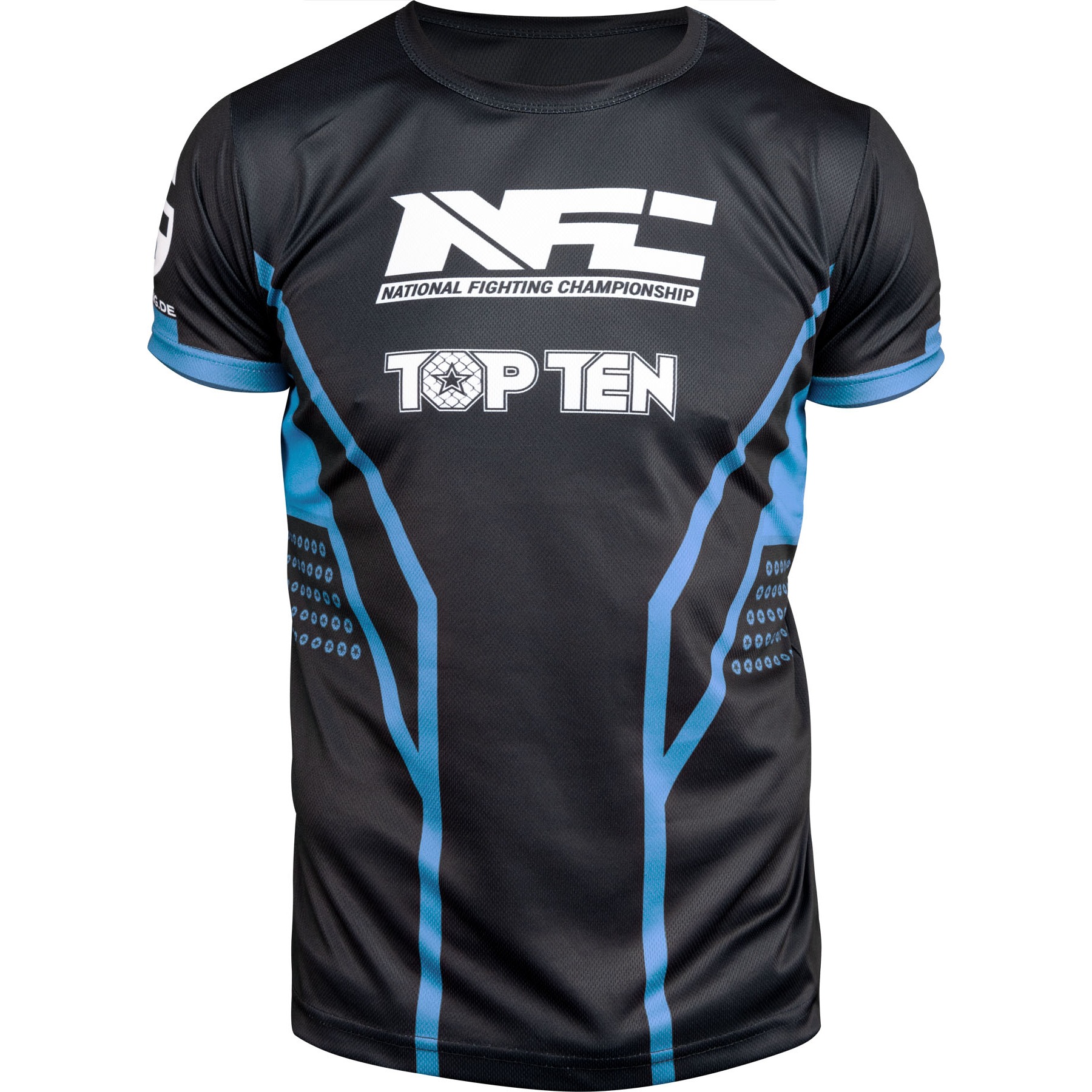 TOP TEN MMA T-shirt - NFC - Zwart / Blauw