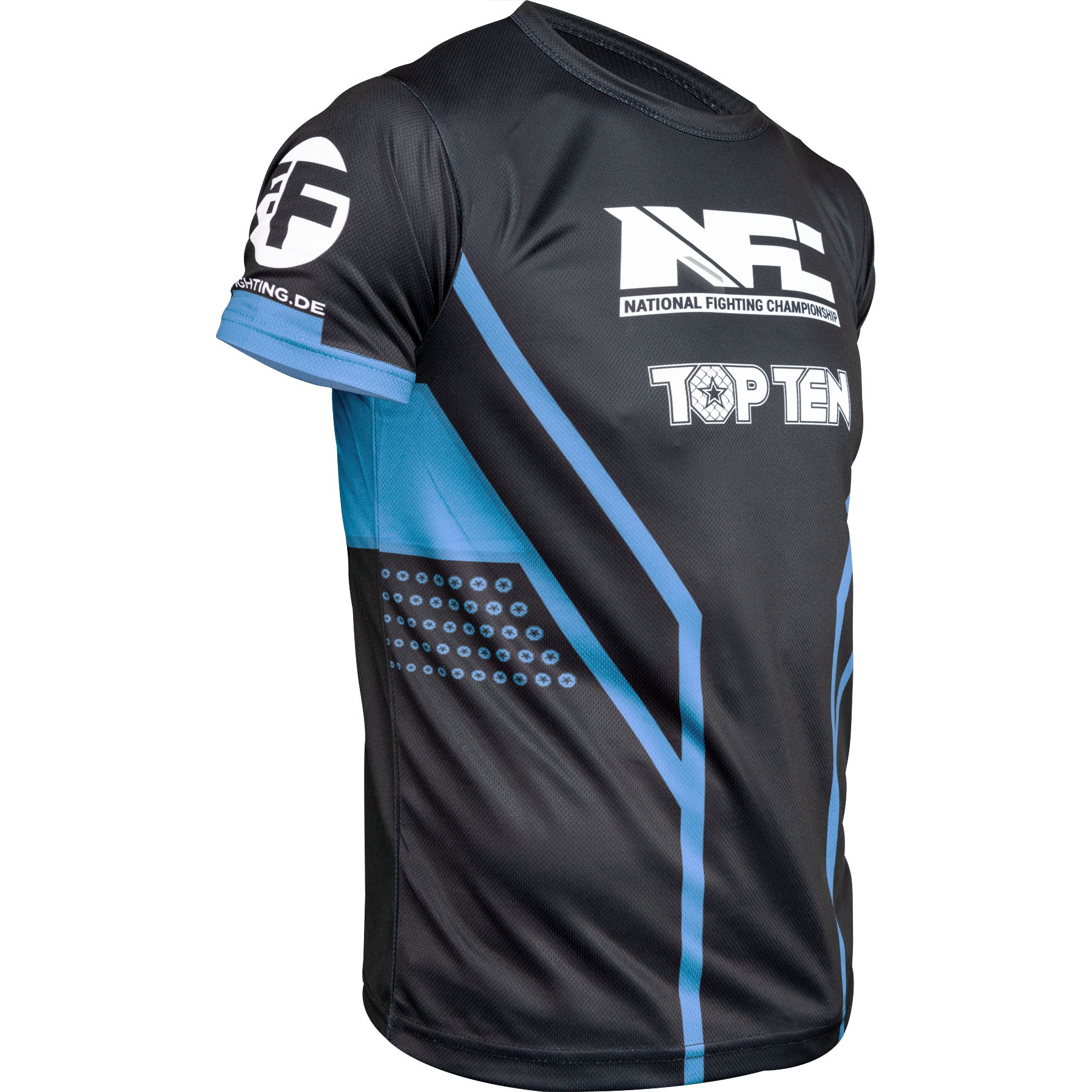 TOP TEN MMA T-shirt - NFC - Zwart / Blauw TOP TEN MMA T-shirt - NFC - Zwart / Blauw