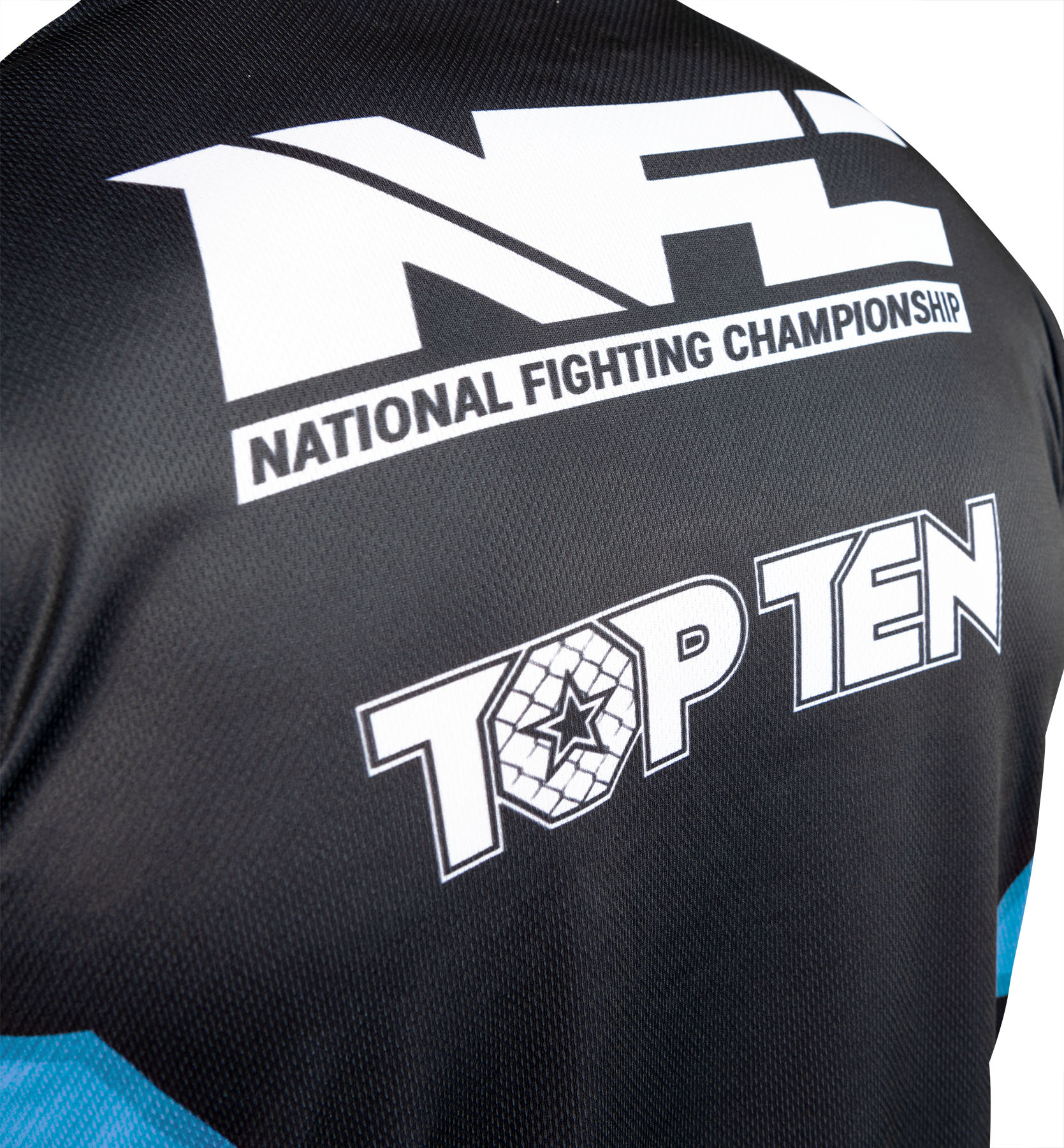 TOP TEN MMA T-shirt - NFC - Zwart / Blauw TOP TEN MMA T-shirt - NFC - Zwart / Blauw