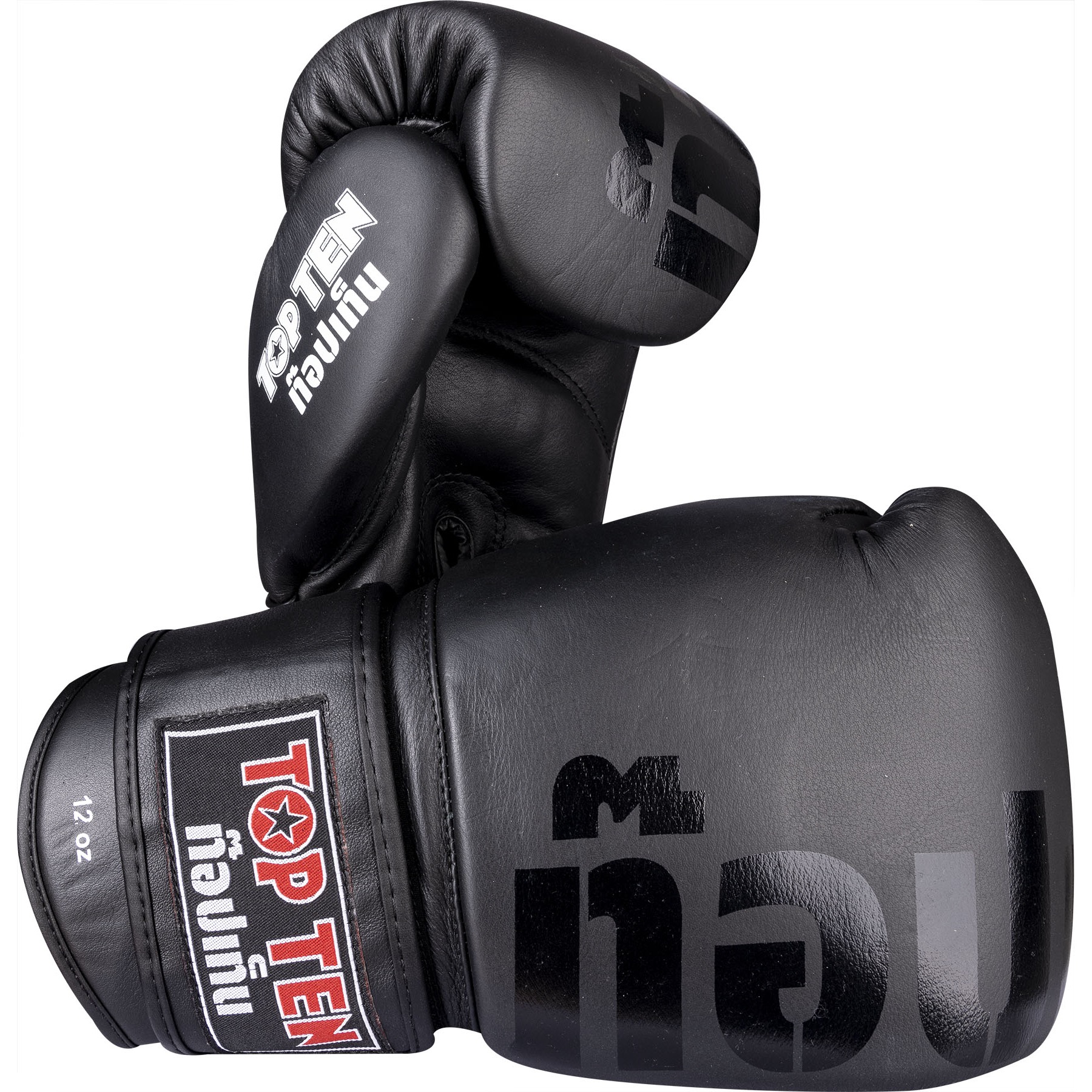 TOP TEN Thaiboks handschoen - Ajarn - Zwart