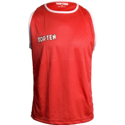 TOP TEN Tank top - Competition - Rood / Wit