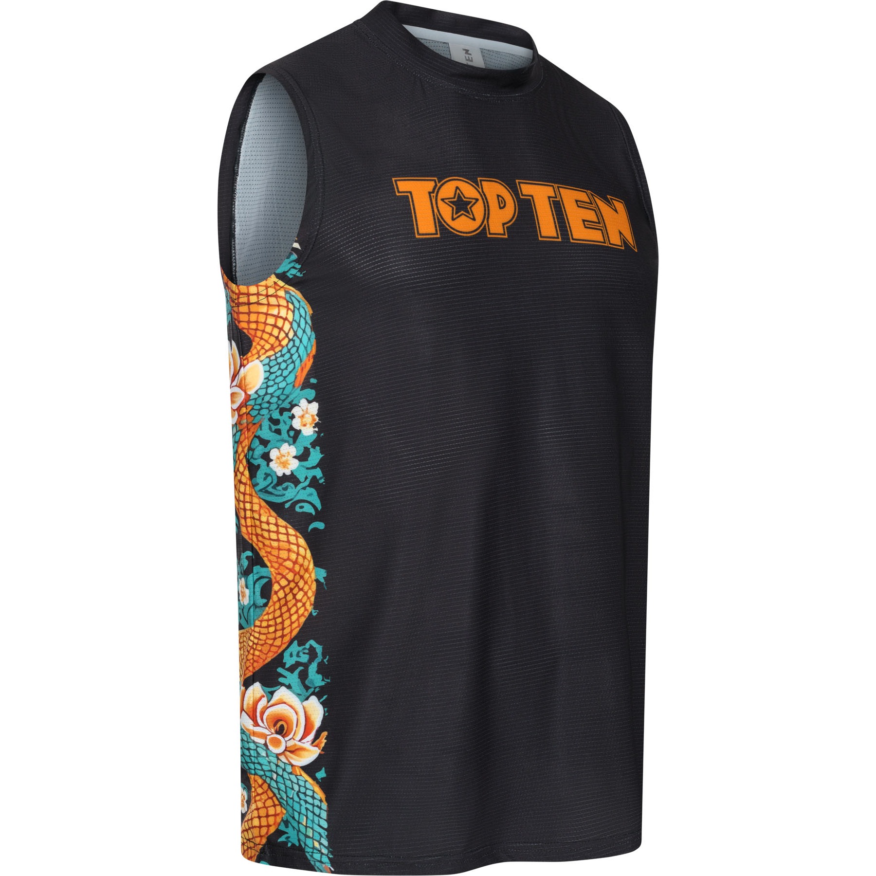 TOP TEN Tank top - Ryu del Mar - Zwart TOP TEN Tank top - Ryu del Mar - Zwart