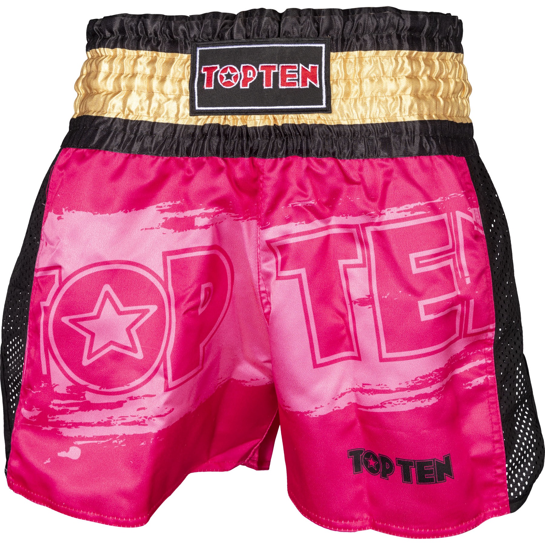 TOP TEN Kickboksbroekje - Power Ink - Roze / Goud TOP TEN Kickboksbroekje - Power Ink - Roze / Goud