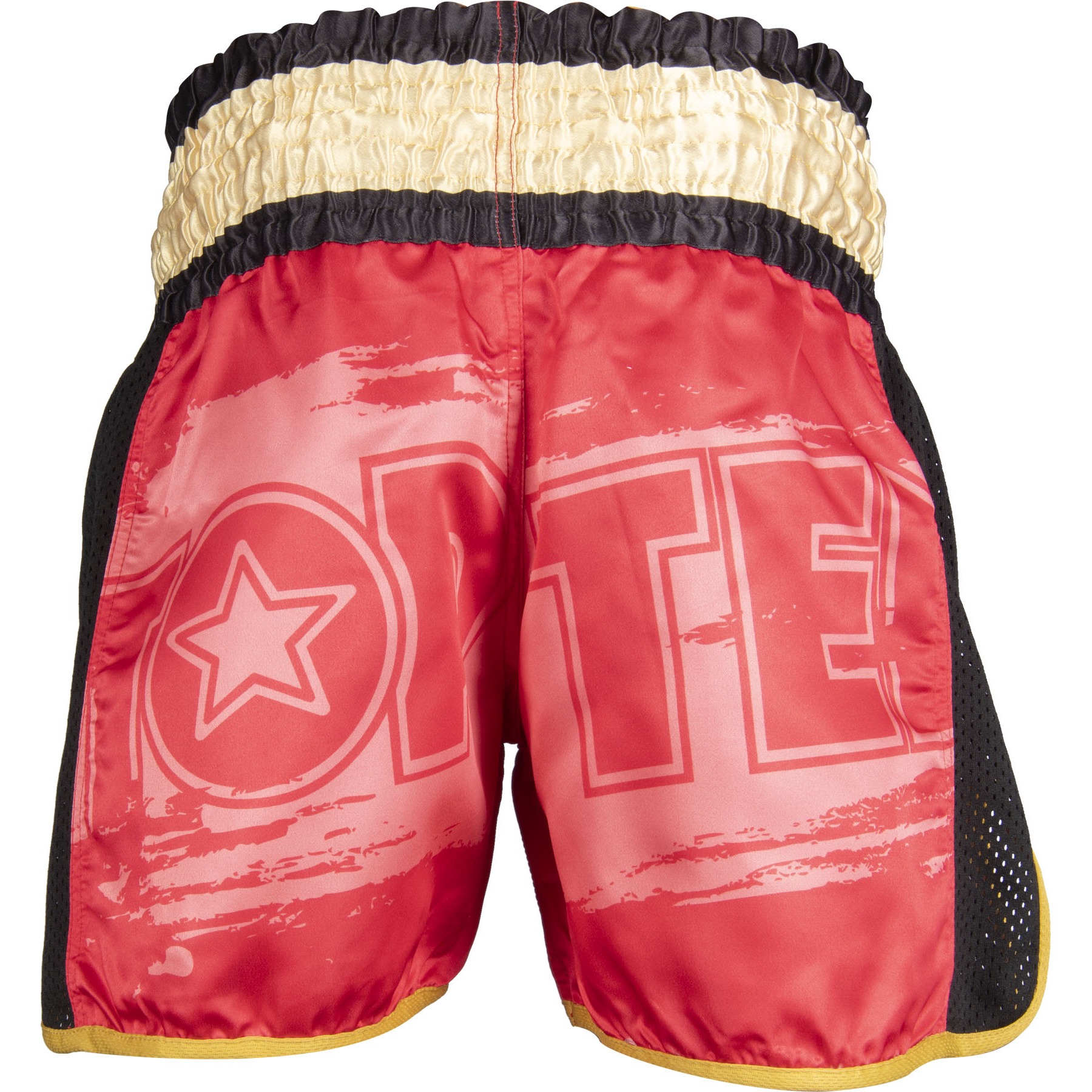 TOP TEN Kickboksbroekje - Power Ink - Rood / Goud TOP TEN Kickboksbroekje - Power Ink - Rood / Goud
